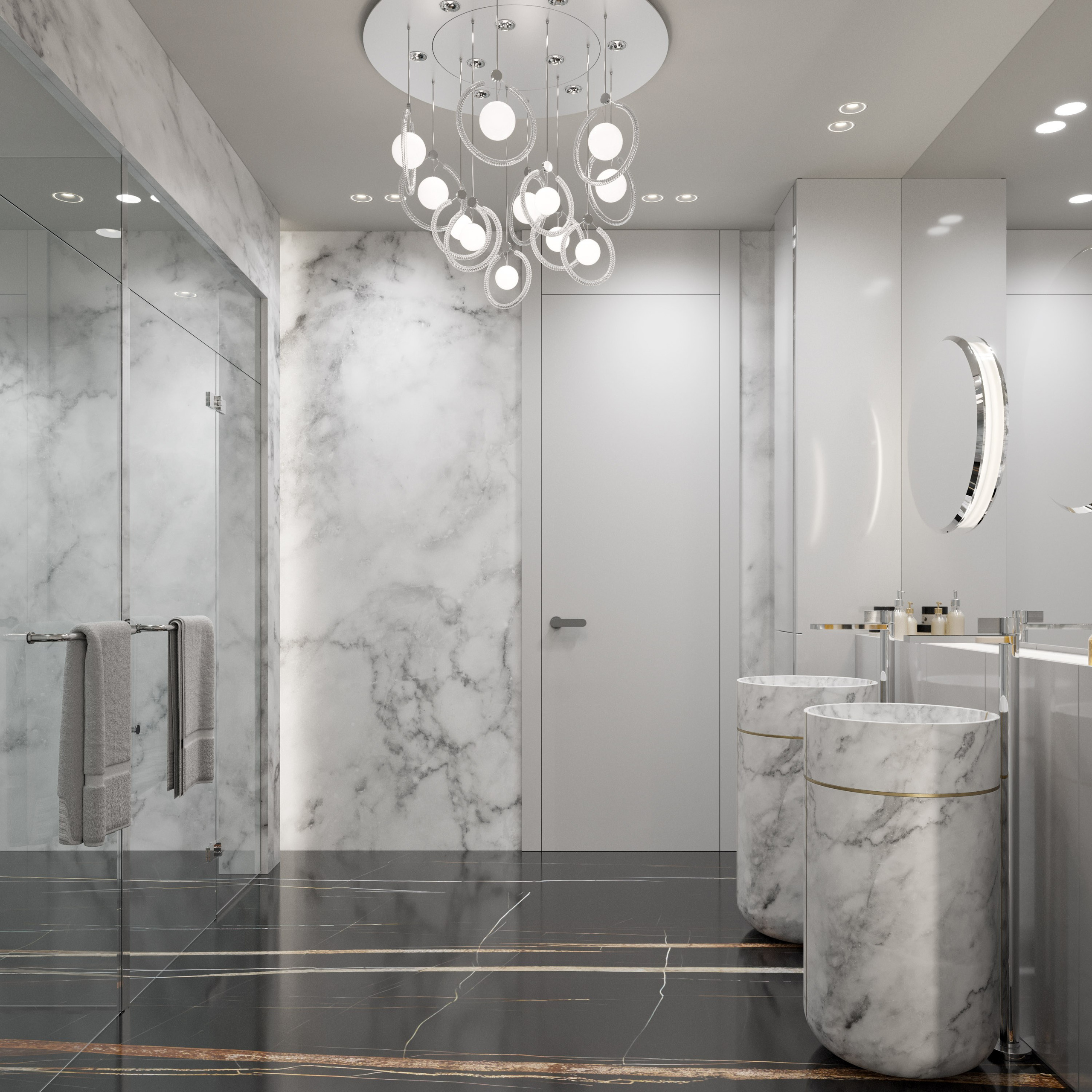 3D Визуализация Квартиры с Необычной Планировкой | Плавные Формы и Криволинейный Дизайн. Визуализатор интерьера в Москве | Брагин Кирилл