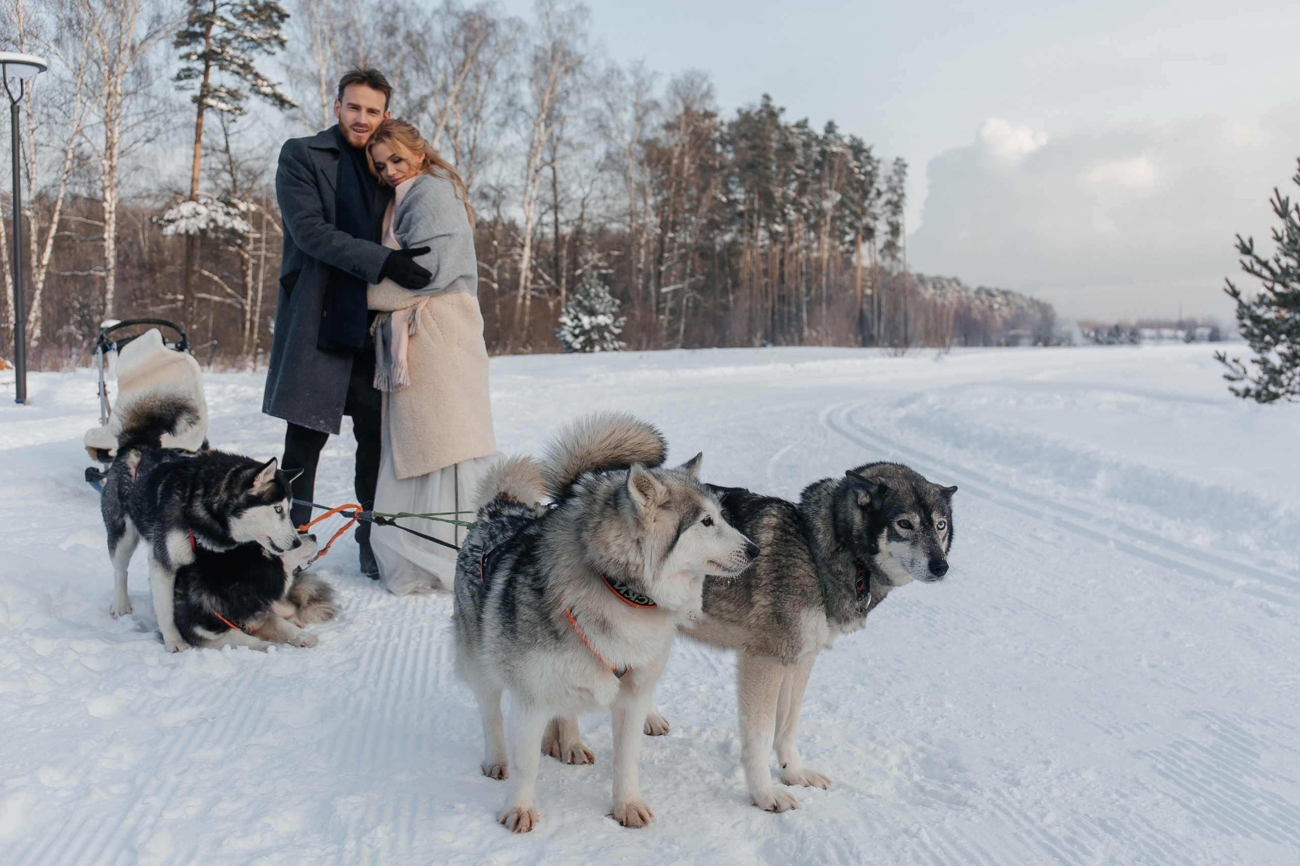 Свадебная фотосессия зимой. Фото Радости. Свадебный и семейный фотограф в Москве Юлия Самойлова