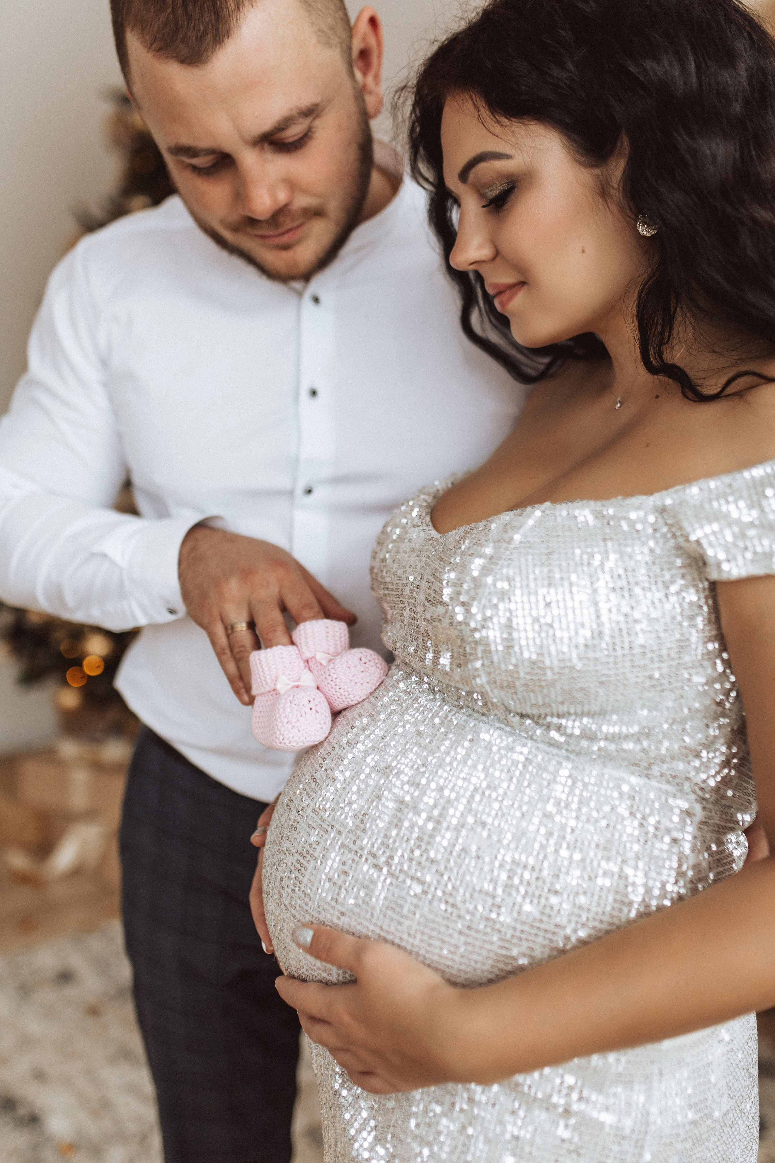 Фотосессия беременности в студии white hall. Фотограф в Смоленске Ольга Давыдова