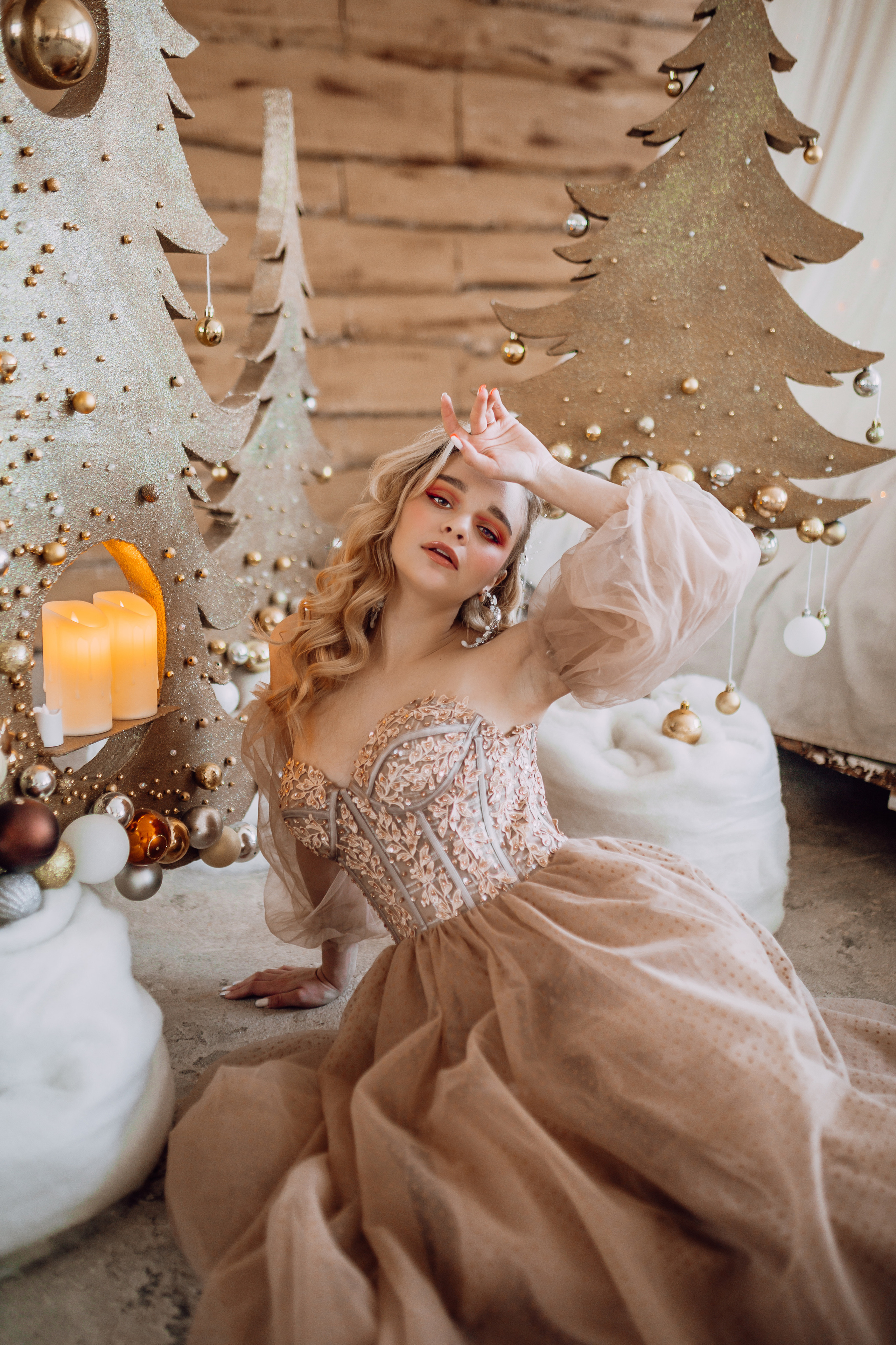 Новогодняя съёмка для Ани, студия fabri.ka. Фотограф в Смоленске Ольга Давыдова