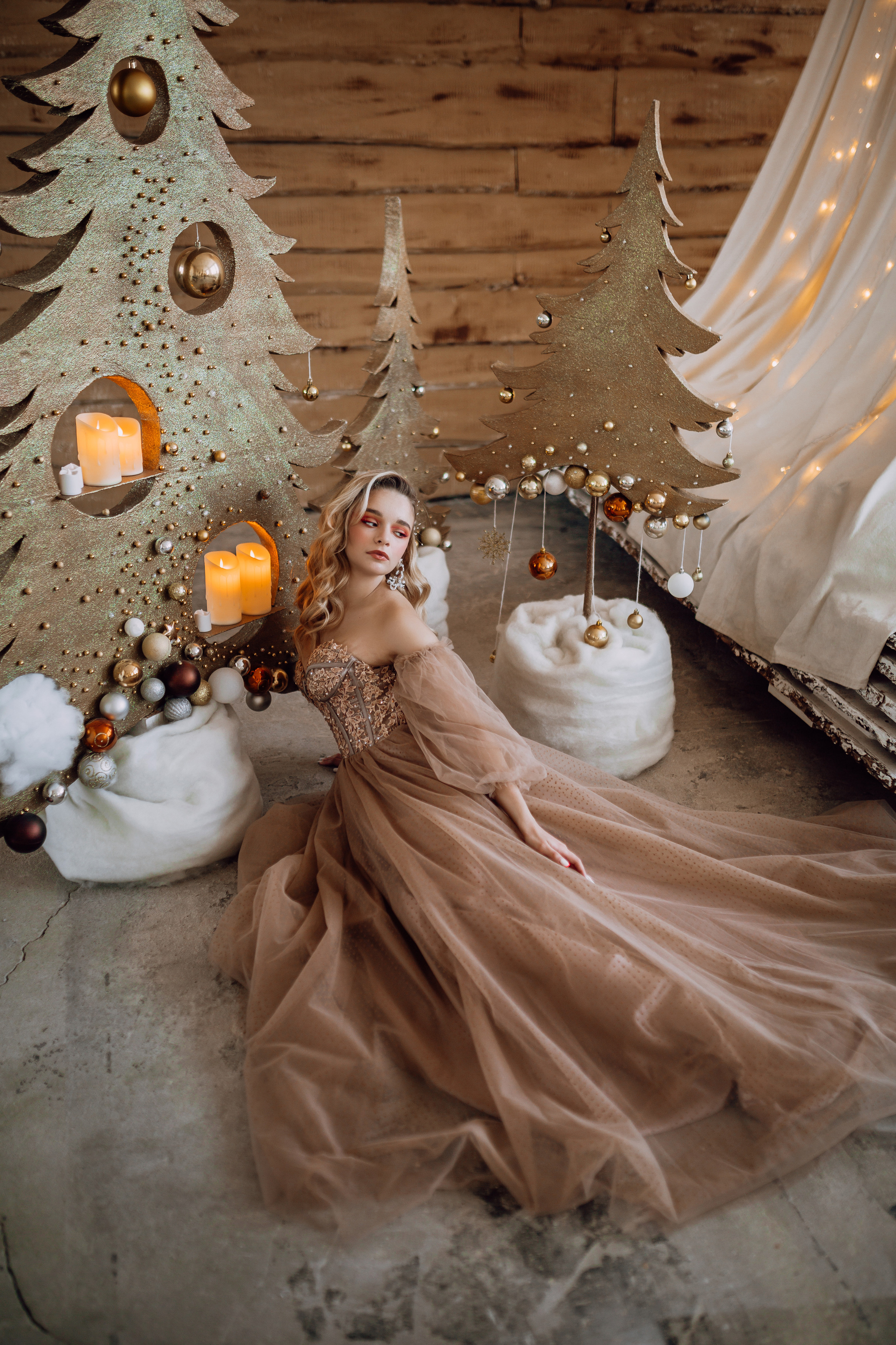 Новогодняя съёмка для Ани, студия fabri.ka. Фотограф в Смоленске Ольга Давыдова