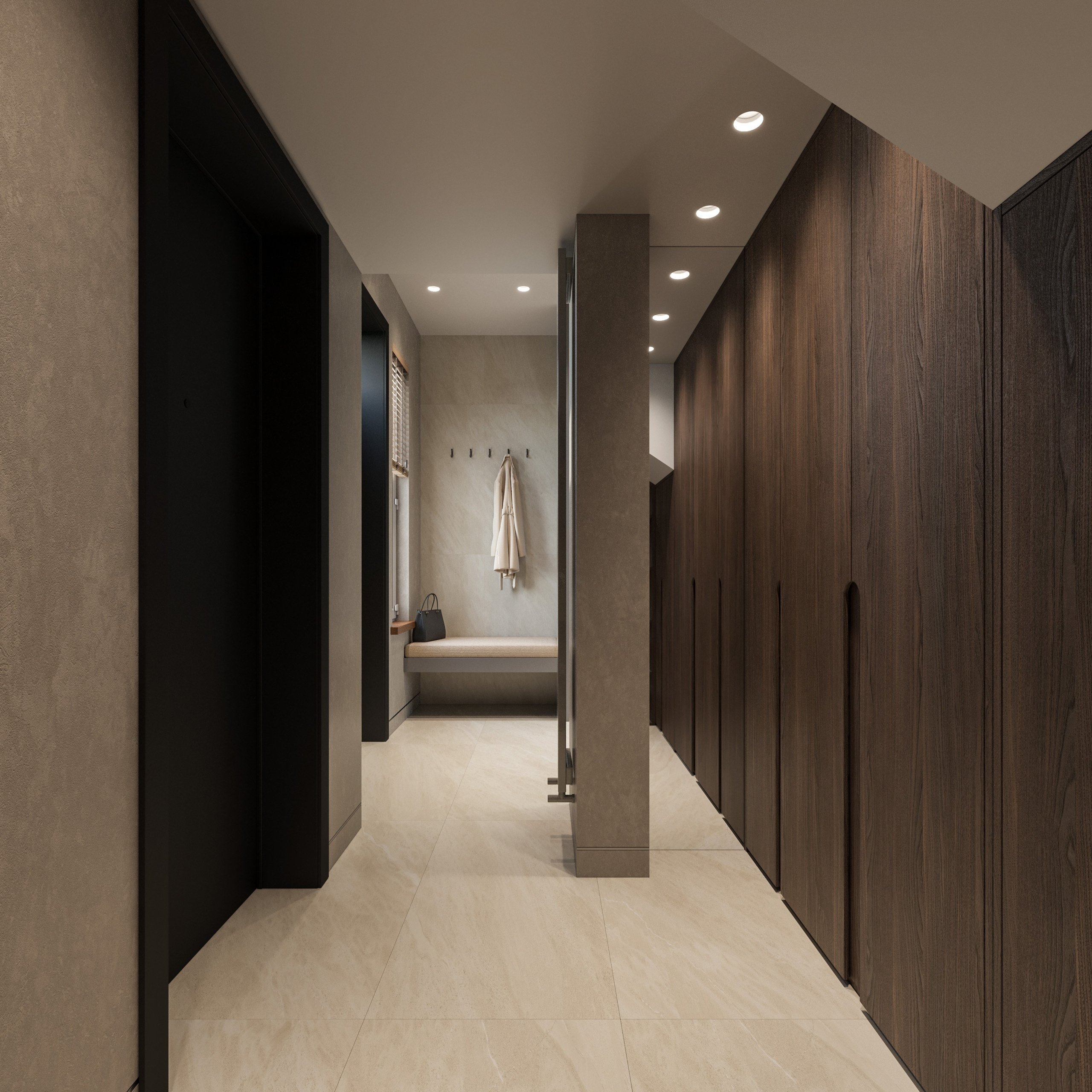 3D Визуализации Загородного Дома в Стиле Минимализм | Бежевые Тона и Дерево. Визуализатор интерьера в Москве | Брагин Кирилл