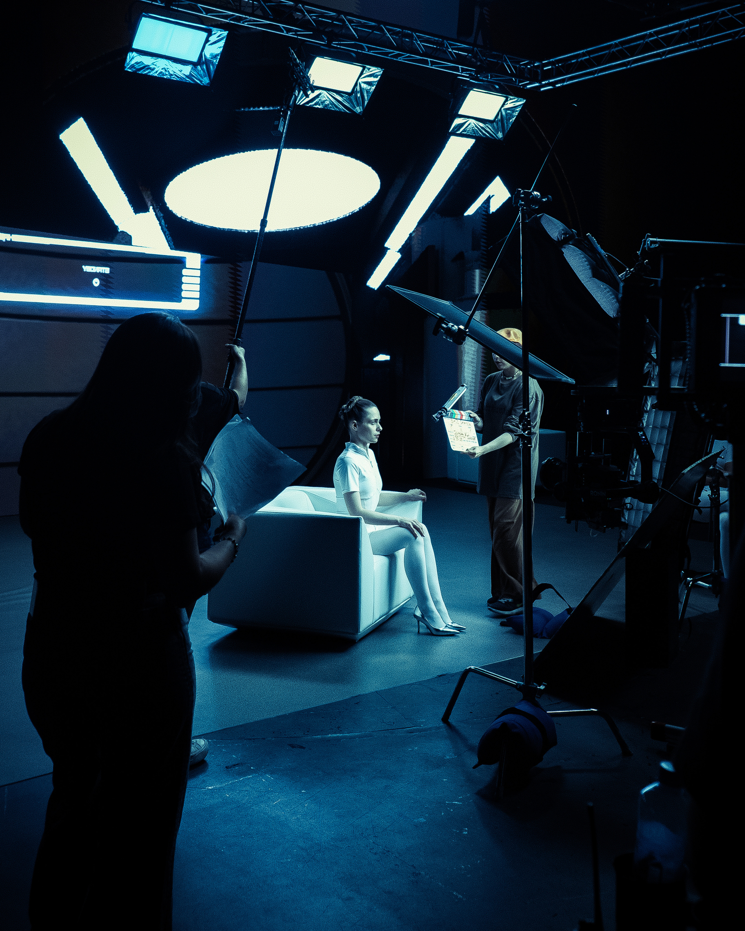 Backstage. Fotografo a Mosca con un’atmosfera notturna di foto