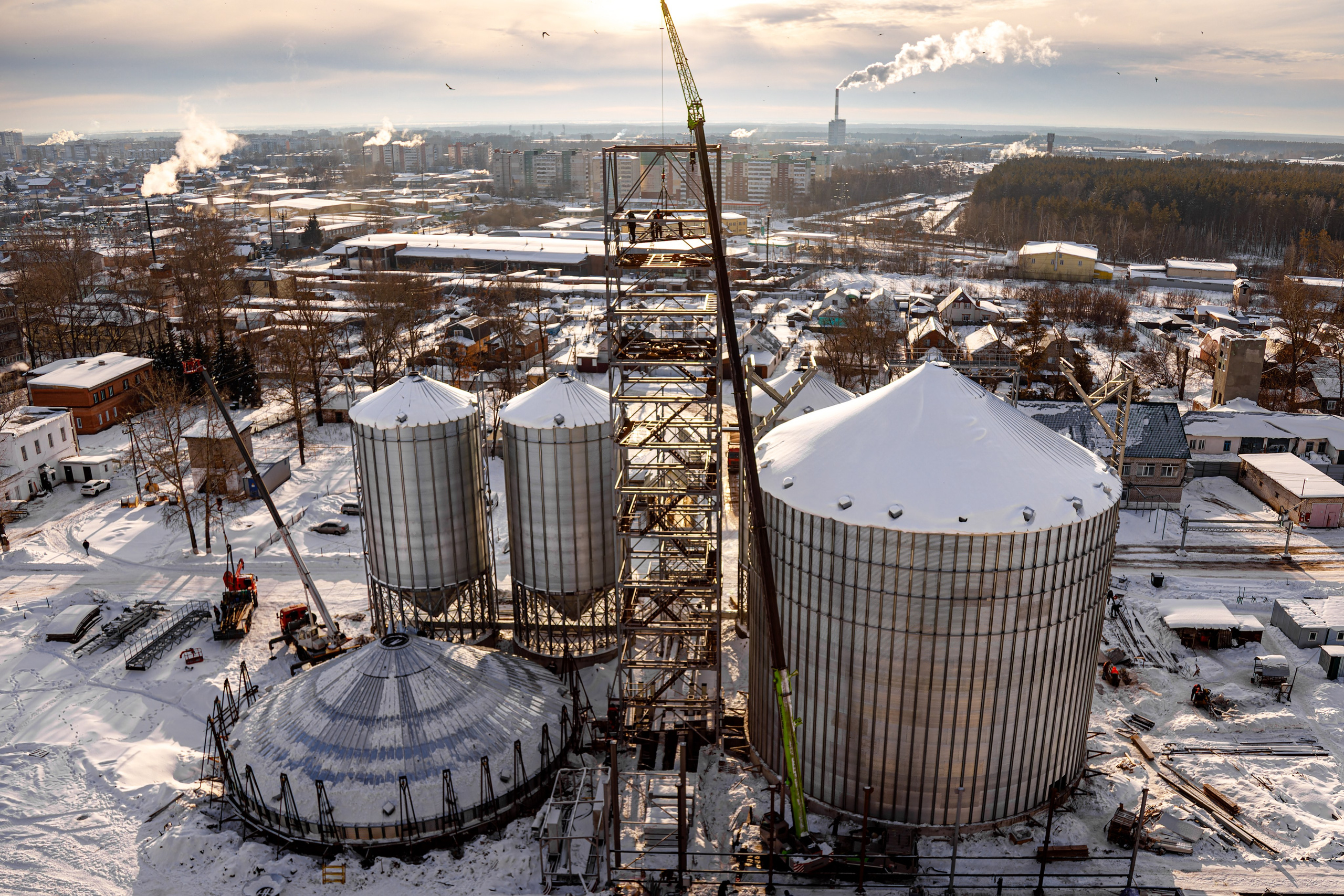 Деметра холдинг Димитровградский Элеватор Этапы строительства. Фотограф в Самаре Максим Тырин