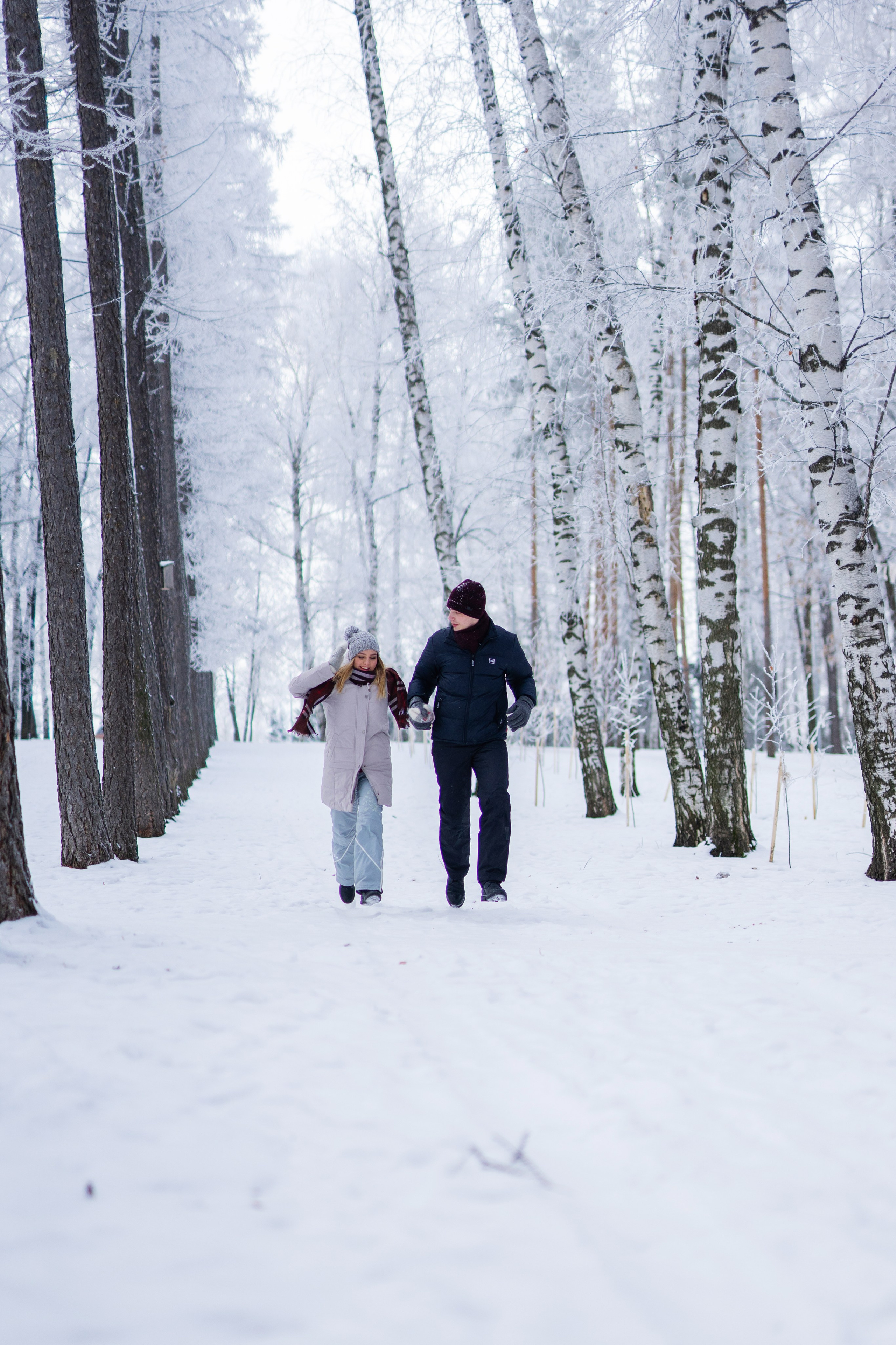 Толя и Поля — зимняя прогулка. Свадебный и семейный фотограф Марина Лежнева, г. Уфа