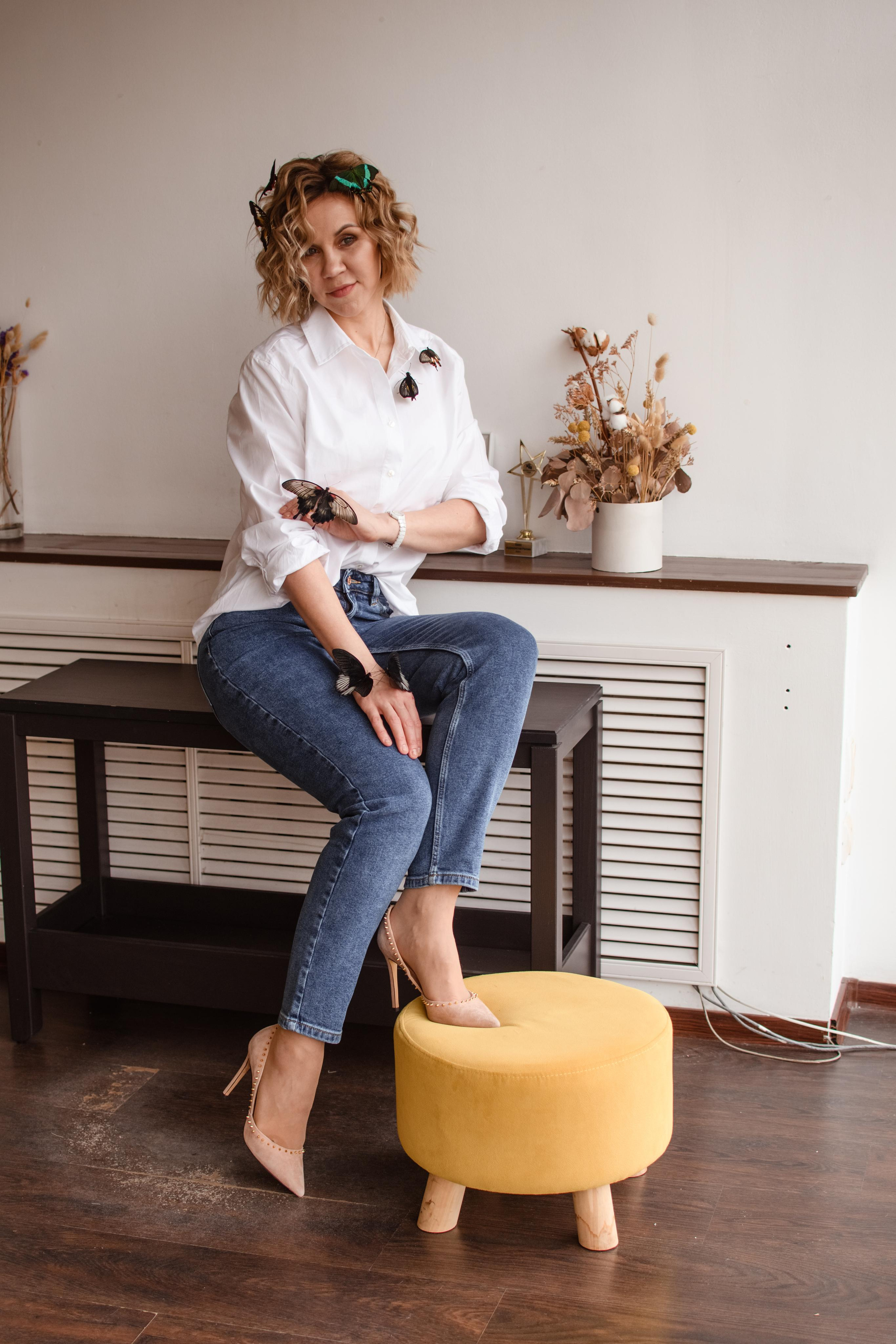 Екатерина с бабочками. Женский и семейный фотограф в Костроме. Алена Шепот