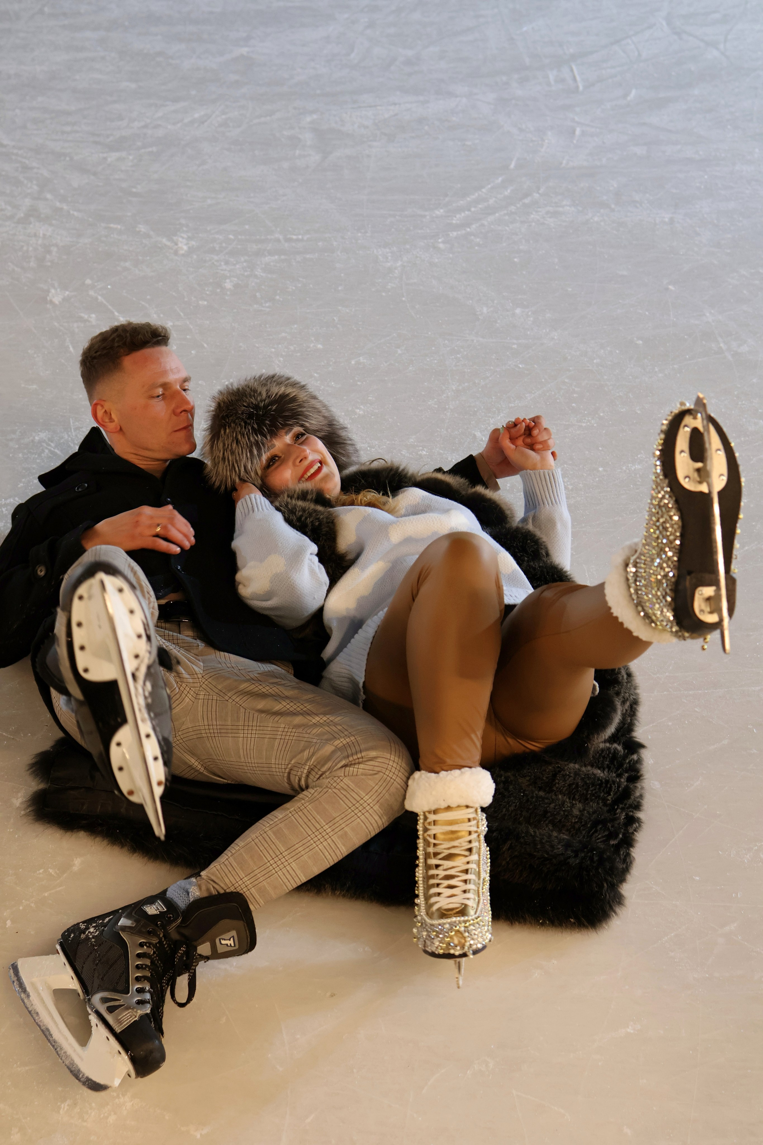 Фотосъёмка пары на катке. Спортивный и репортажный фотограф Ермакова Светлана