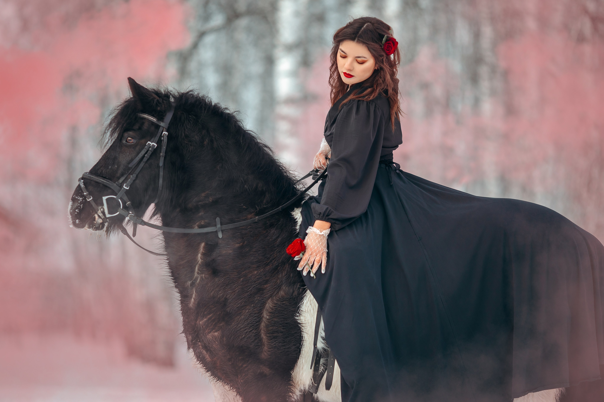 Катя и Шери. Анна Молчанова конный фотограф в Тюмени | фотосессии с лошадьми Тюмень