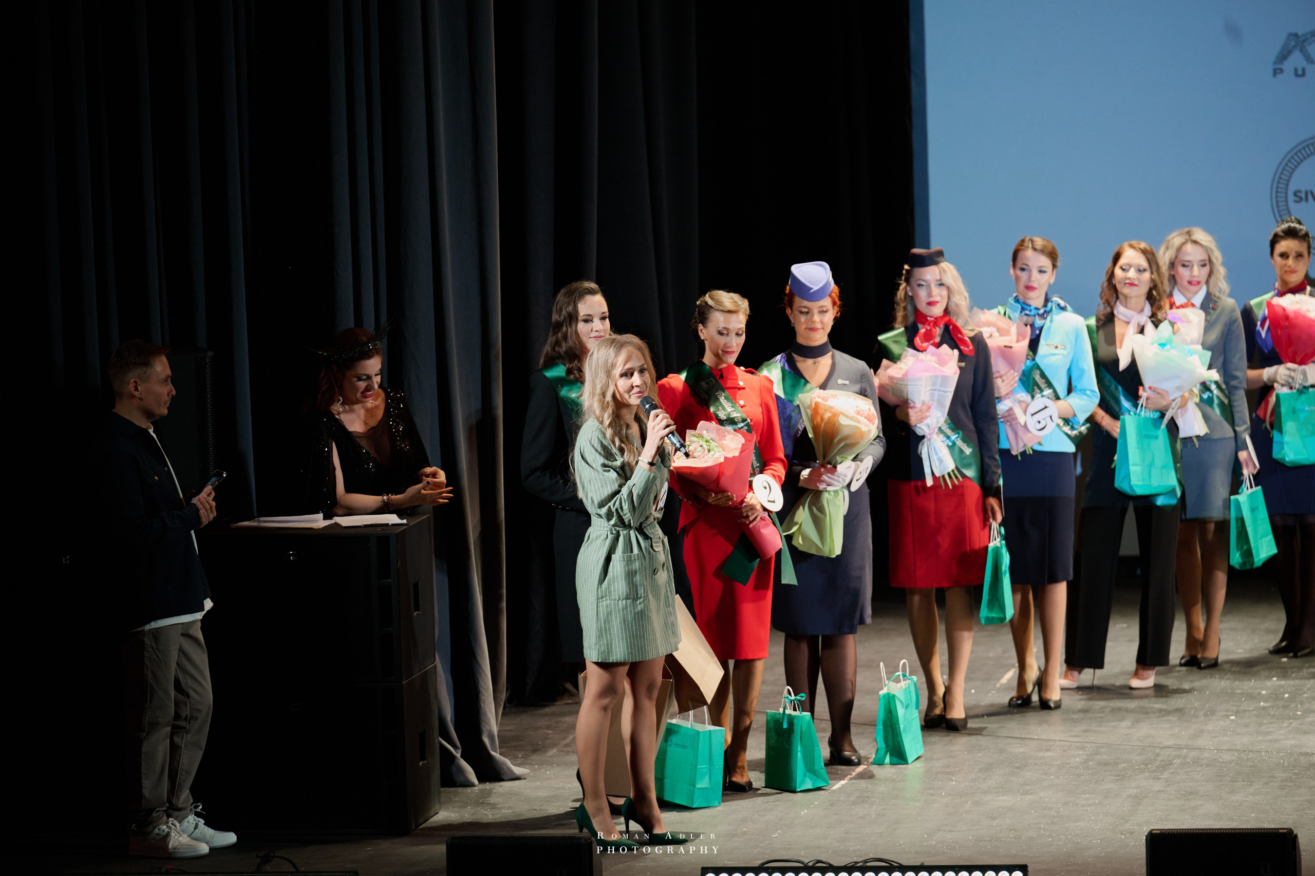 Финал международного конкурса «Топ стюардесс 11 + Авиа Мисс 2025». Фотограф Роман Адлер