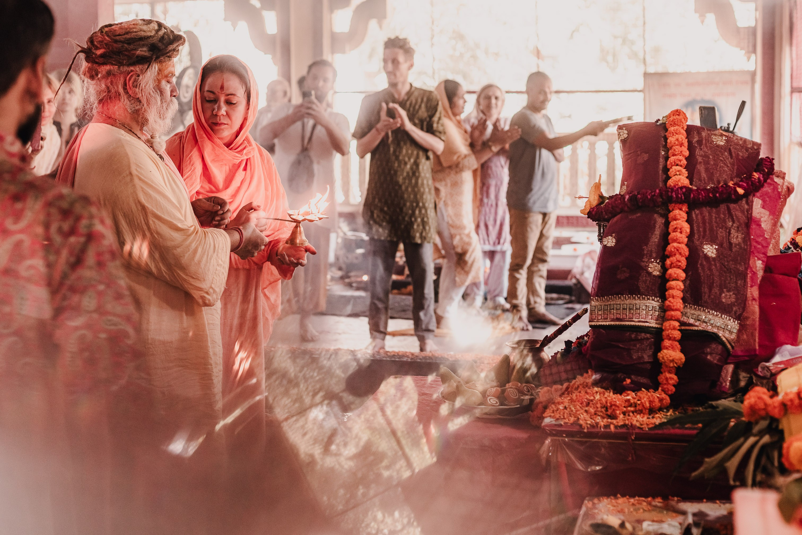 Navaratri yajna at Devraha Baba Ji ashram. Мариам Багдасарян