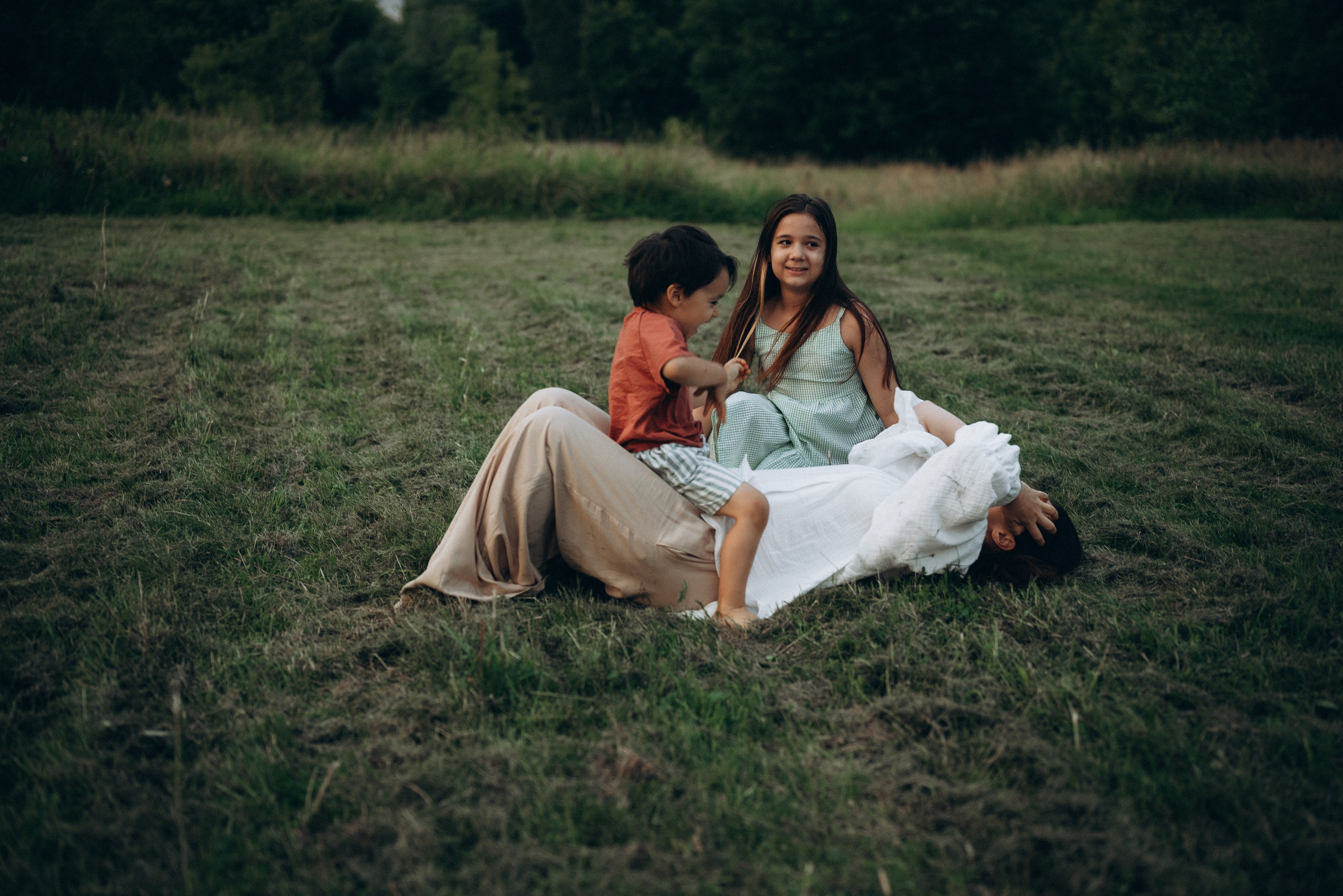 Игры на закате. Семейный фотограф в Москве Дарья Пузикова