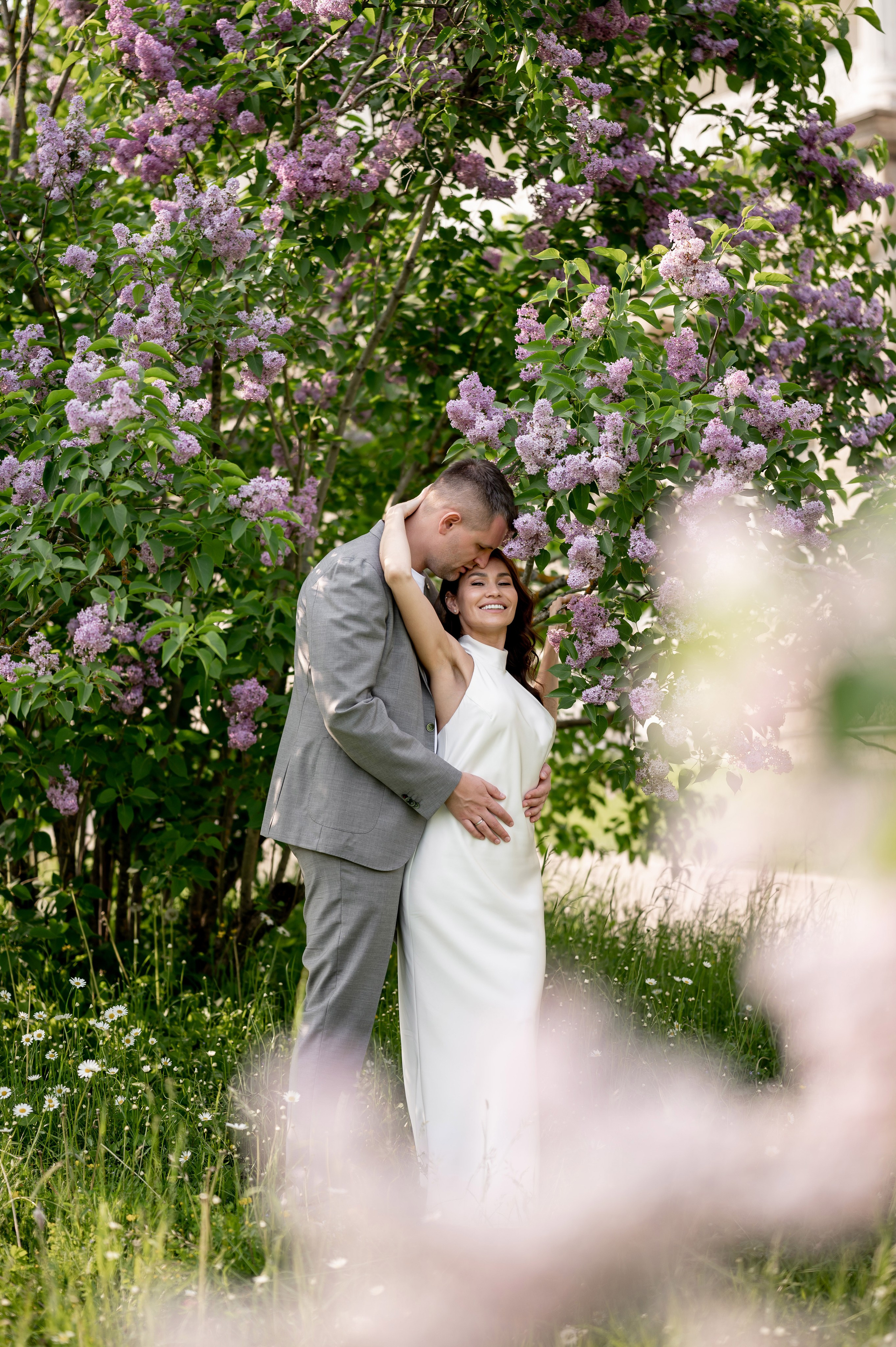 Алина и Алексей (прогулка на кабриолете, Академия Художеств, Екатерининский парк в Пушкине). Портретный, семейный и свадебный фотограф в Санкт-Петербурге и в Пушкине Ширяев Денис