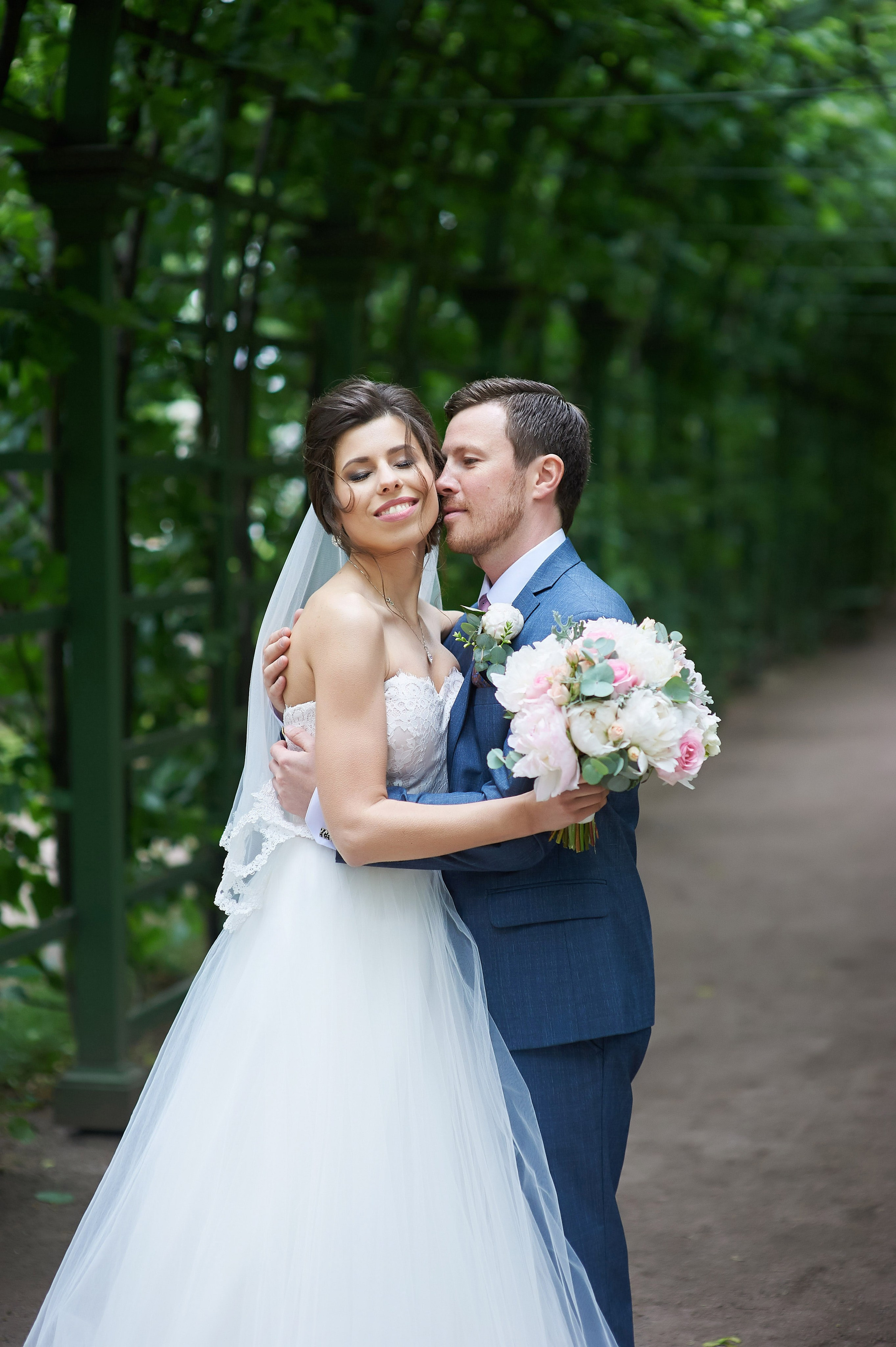 Валерия и Андрей (свадебная фотосессия в Летнем саду). Портретный, семейный и свадебный фотограф в Санкт-Петербурге и в Пушкине Ширяев Денис