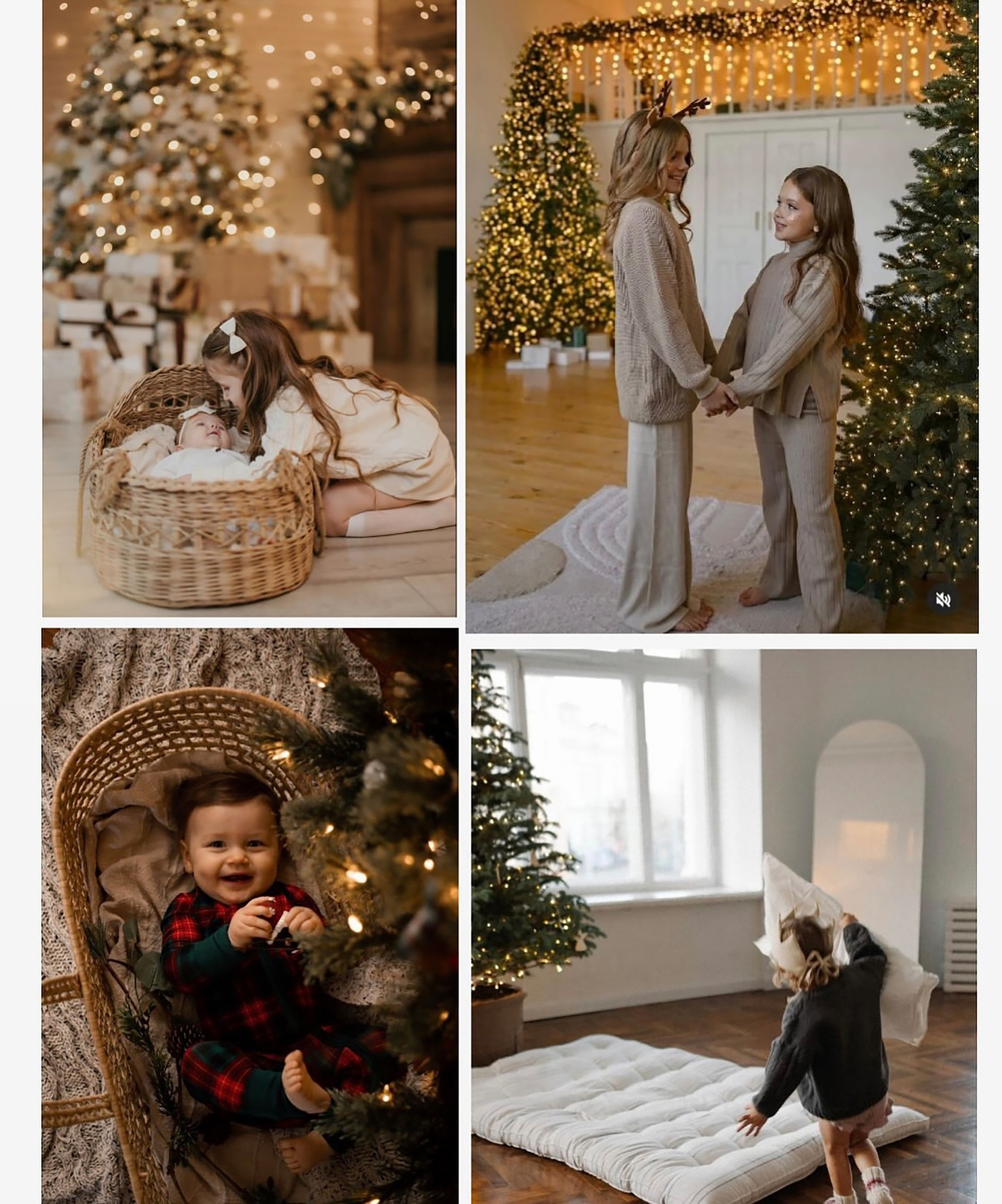 Примерное оформление фотостудии «Space JOBS» , Новый год 2025–2026 гг. Семейный и детский фотограф в Краснодаре Анна Трашкова