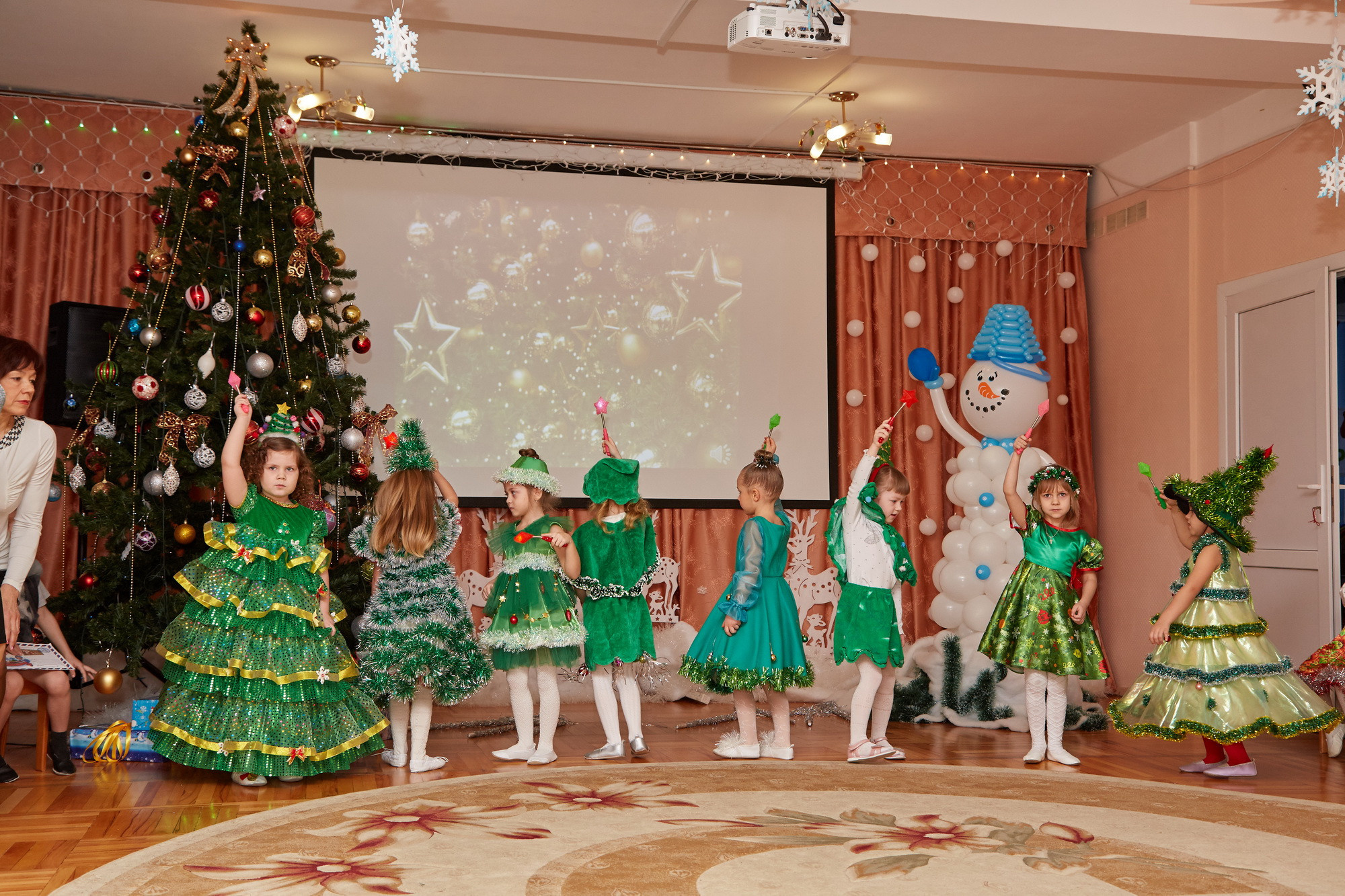Новый год. Детский сад 111. Креативный фотограф в Москве