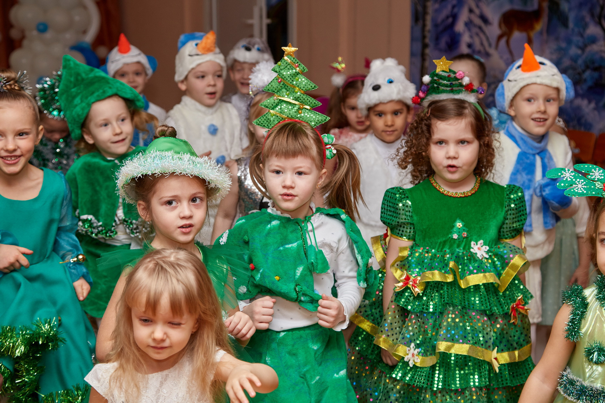Новый год. Детский сад 111. Креативный фотограф в Москве