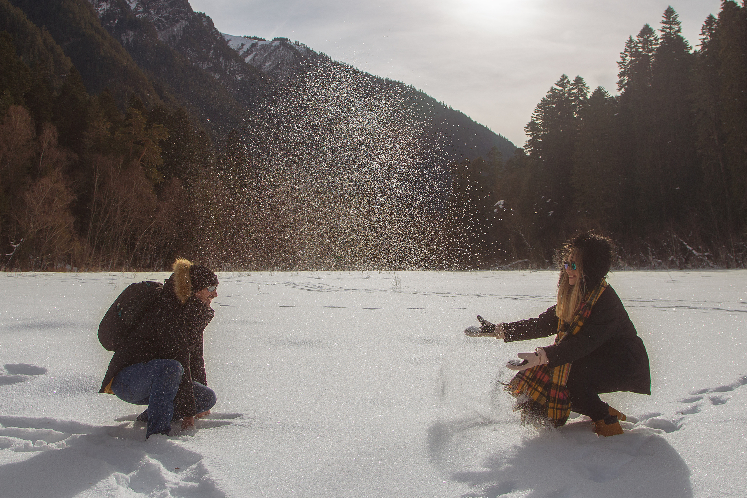 Игорь, Ирина, Зоя прогулка Архыз. Креативный фотограф в Москве