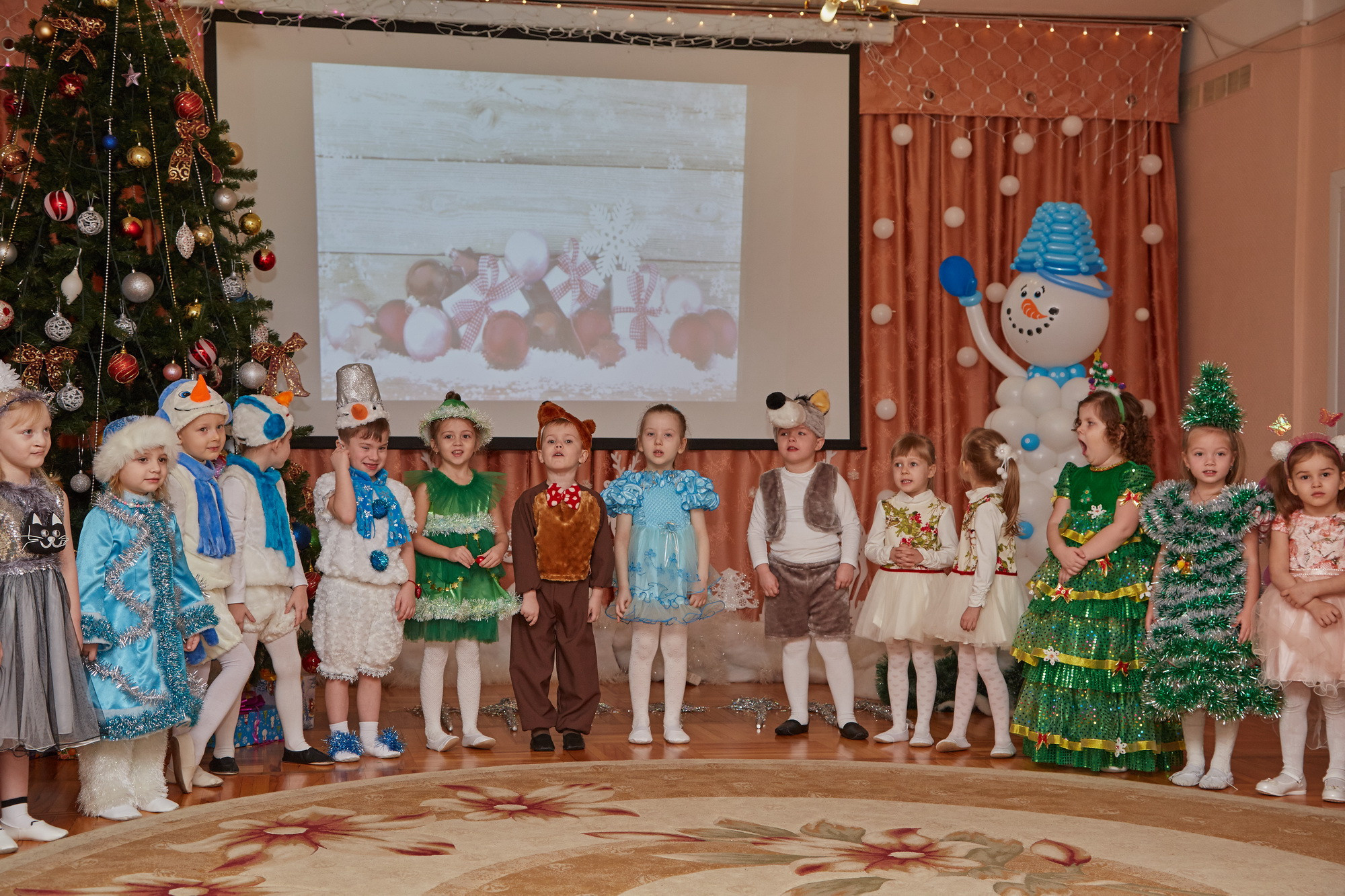 Новый год. Детский сад 111. Креативный фотограф в Москве