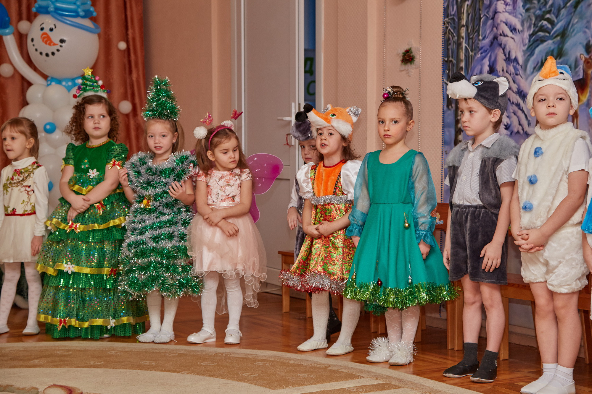 Новый год. Детский сад 111. Креативный фотограф в Москве