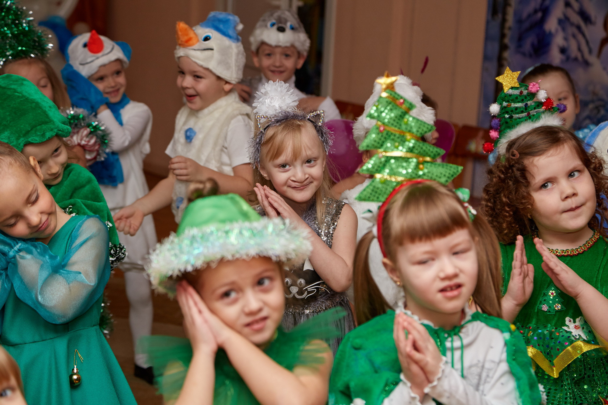 Новый год. Детский сад 111. Креативный фотограф в Москве