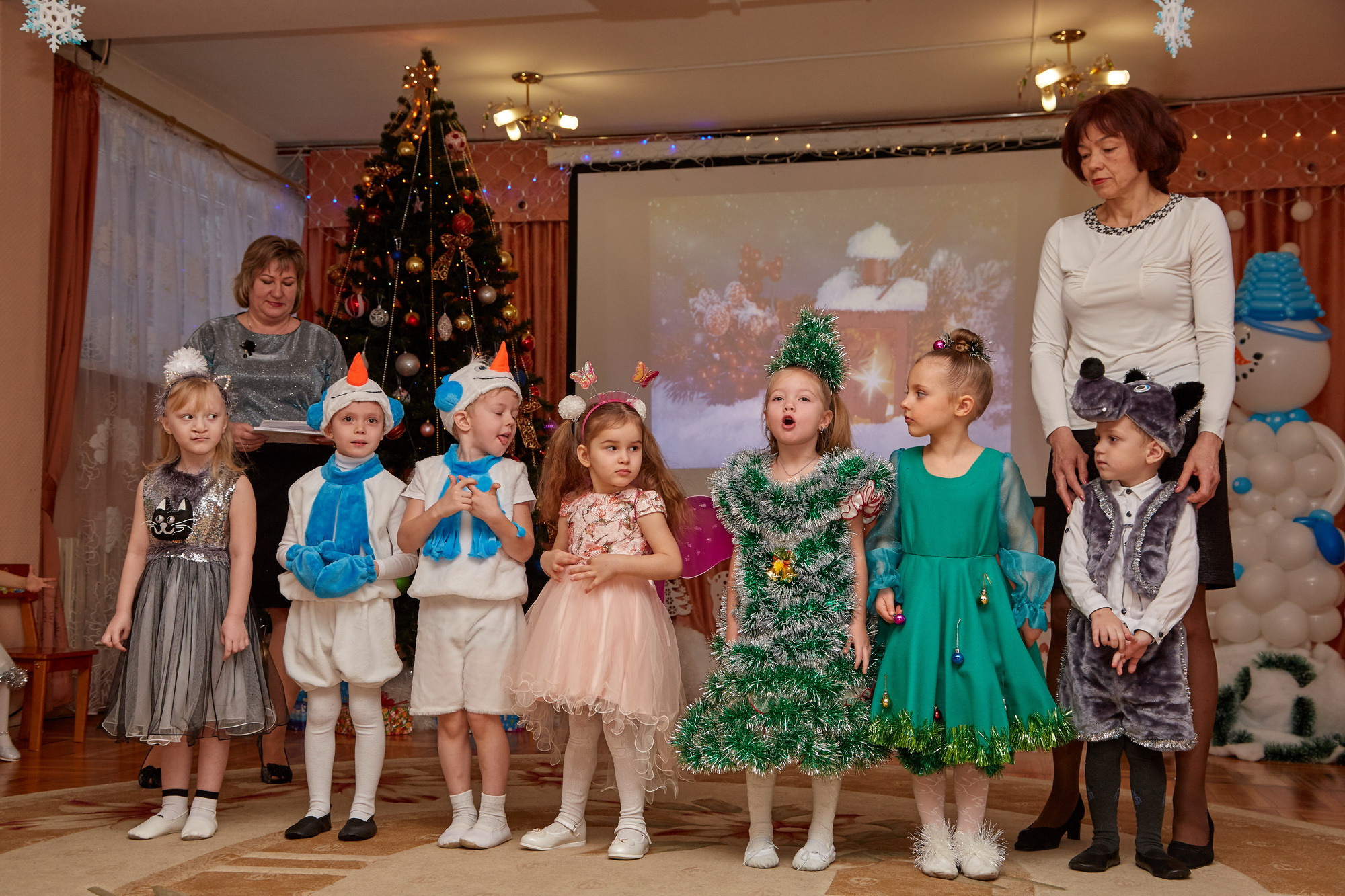 Новый год. Детский сад 111. Креативный фотограф в Москве