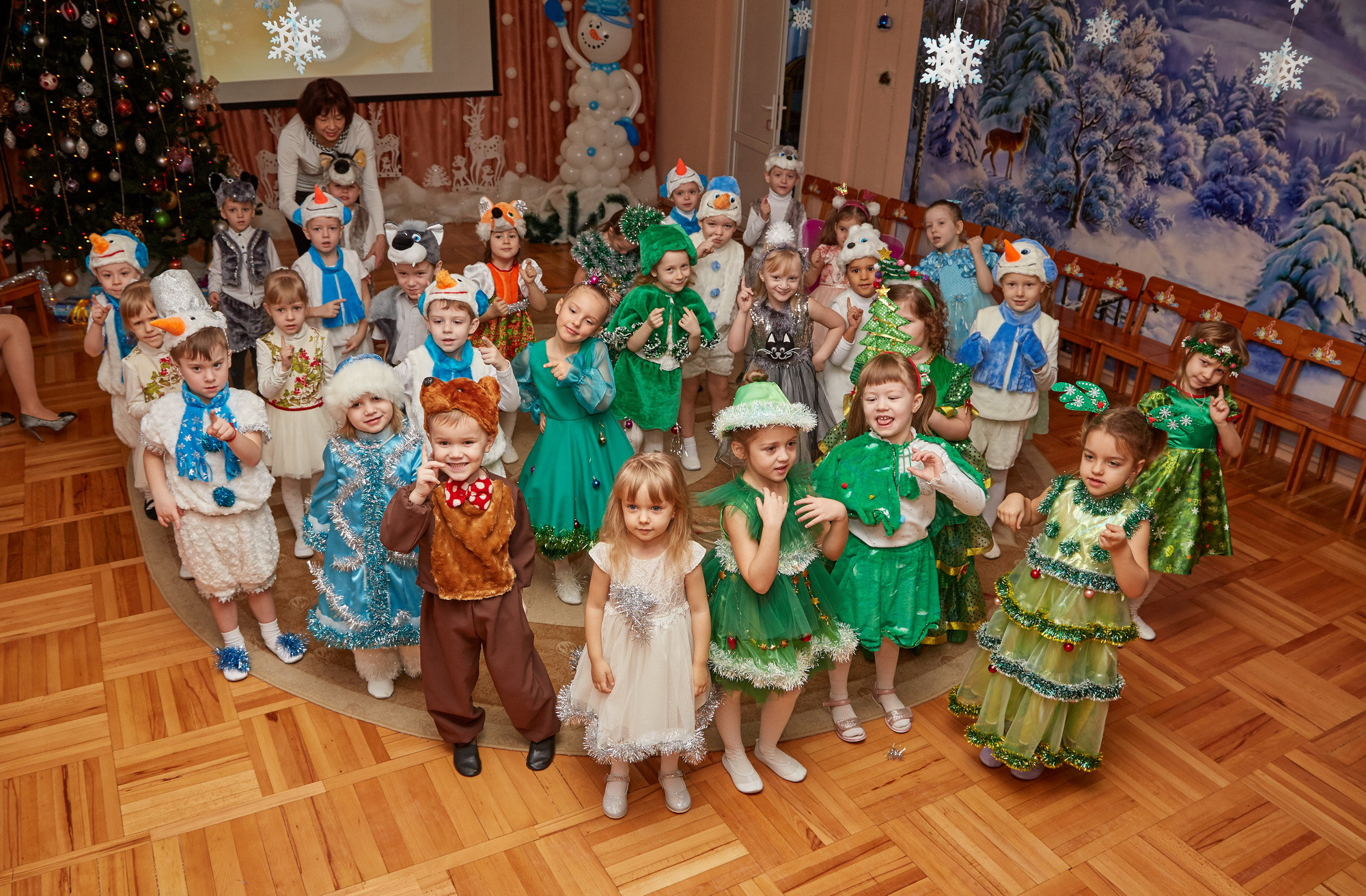 Новый год. Детский сад 111. Креативный фотограф в Москве