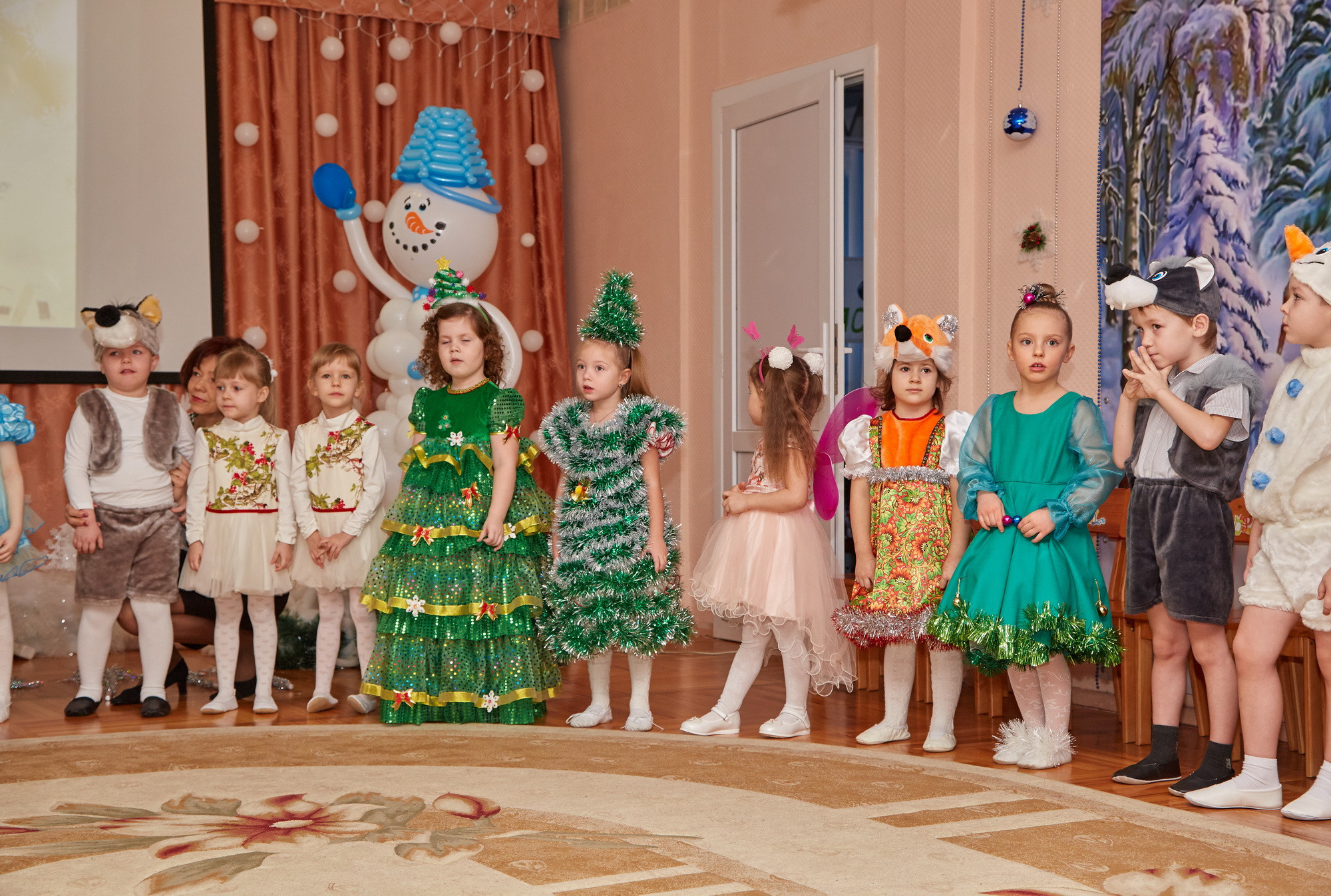 Новый год. Детский сад 111. Креативный фотограф в Москве