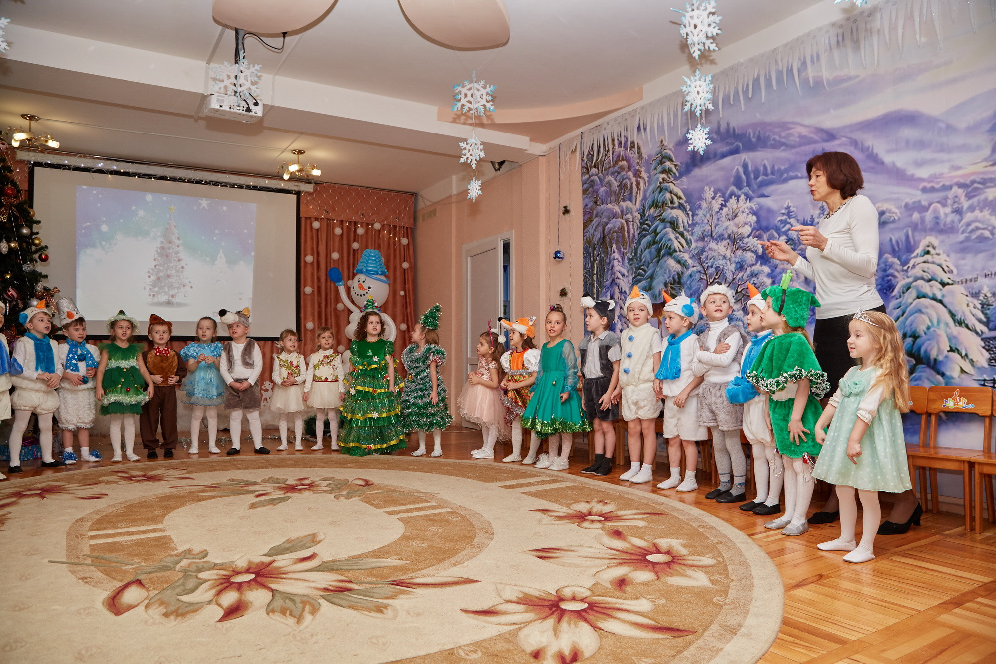 Новый год. Детский сад 111. Креативный фотограф в Москве