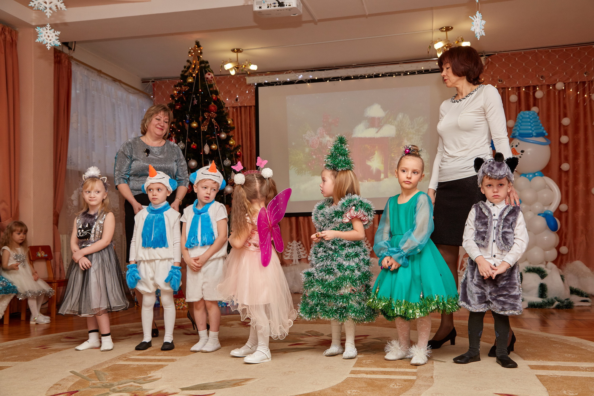 Новый год. Детский сад 111. Креативный фотограф в Москве