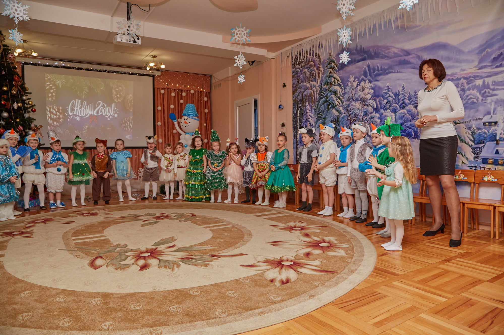 Новый год. Детский сад 111. Креативный фотограф в Москве