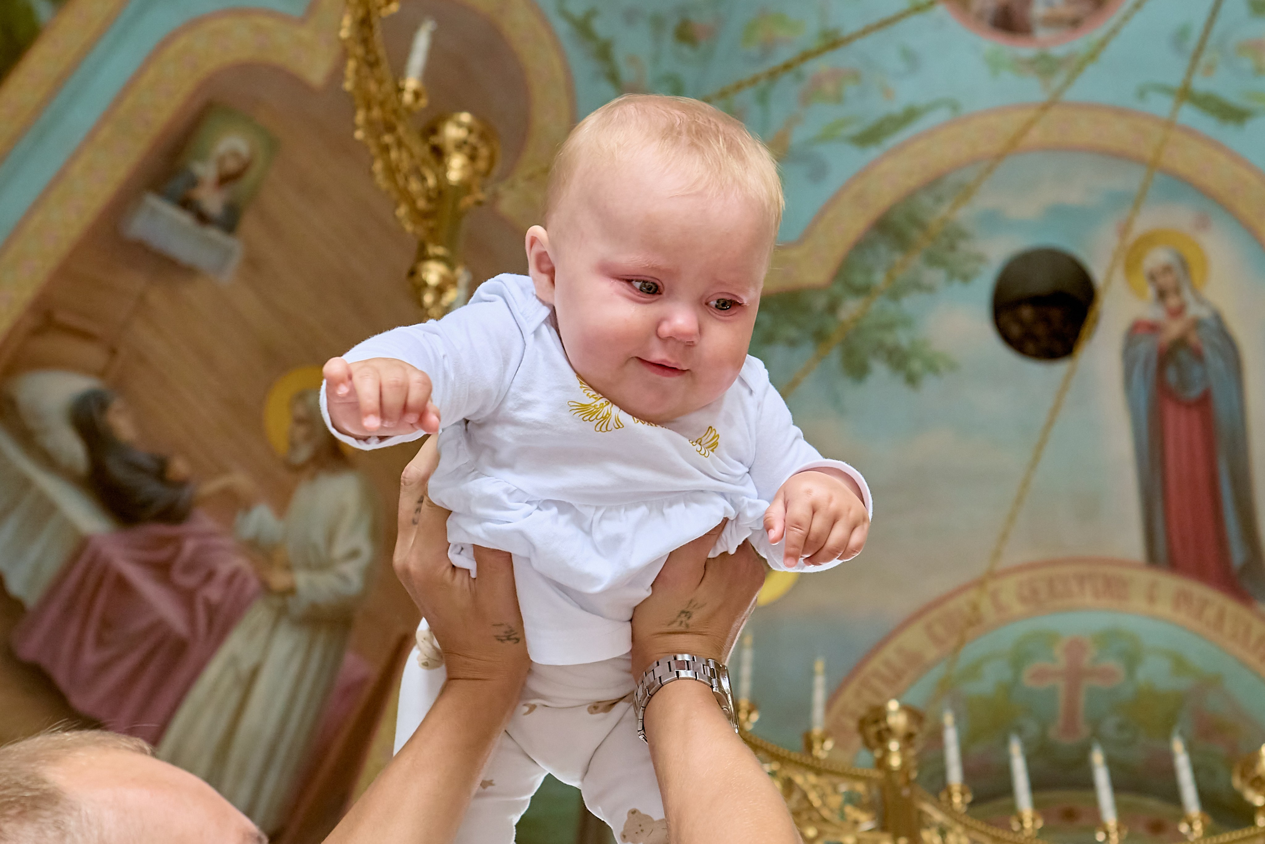 Фотосессия таинства Крещения младенца Евсевии г Дзержинск