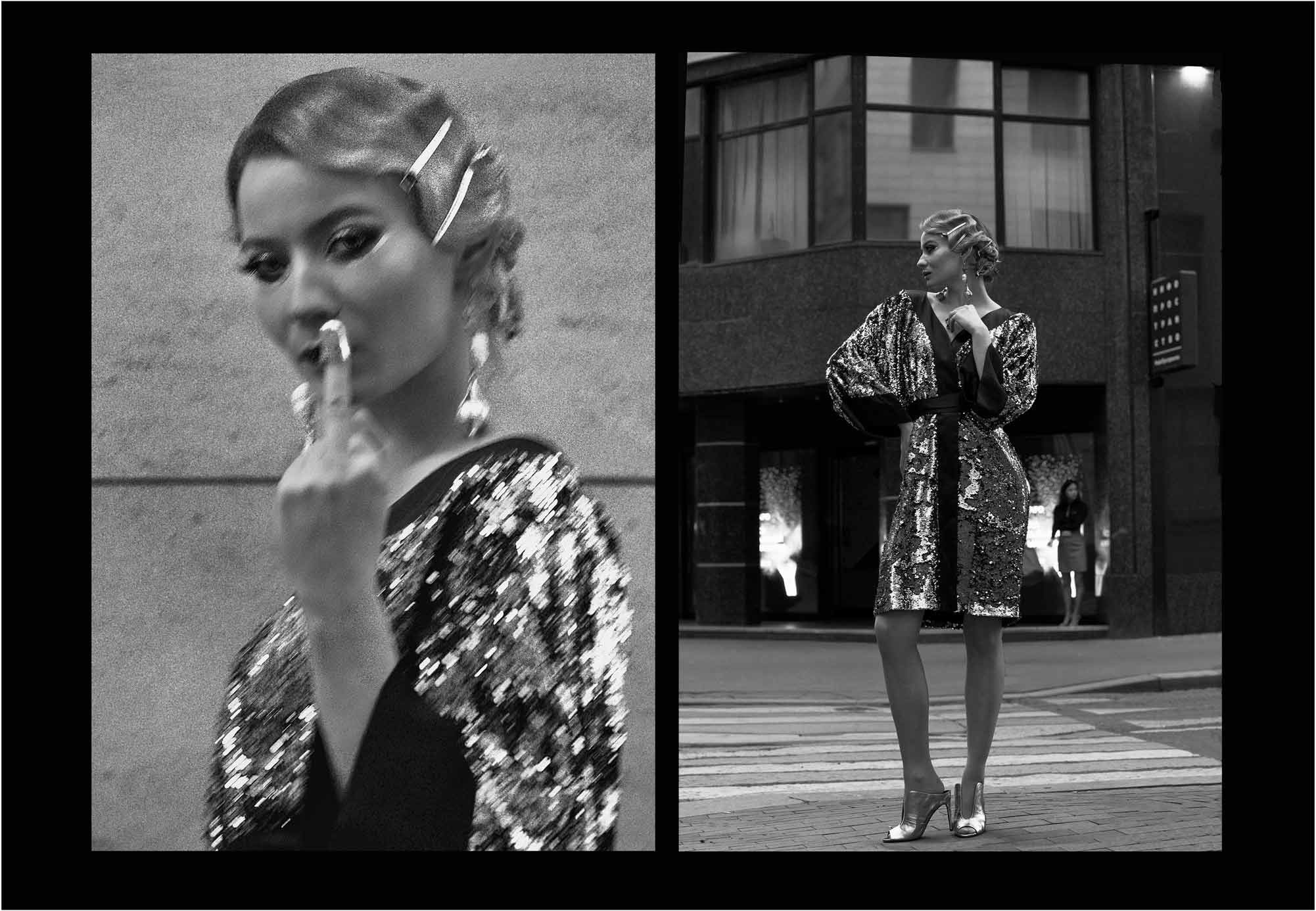 черно-белый гламур