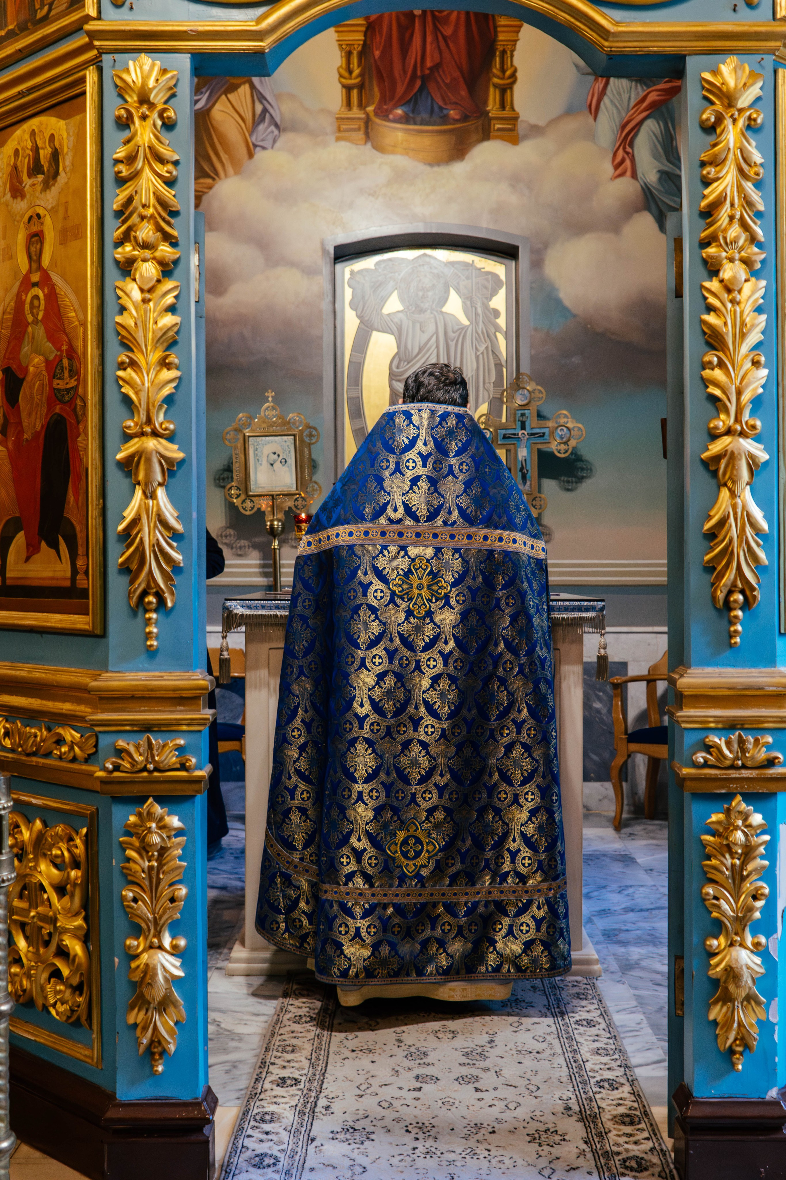 Литургия в храме иконы Божией Матери «Живоносный Источник» в Царицыне. Фотограф Москва Валерия Веденина