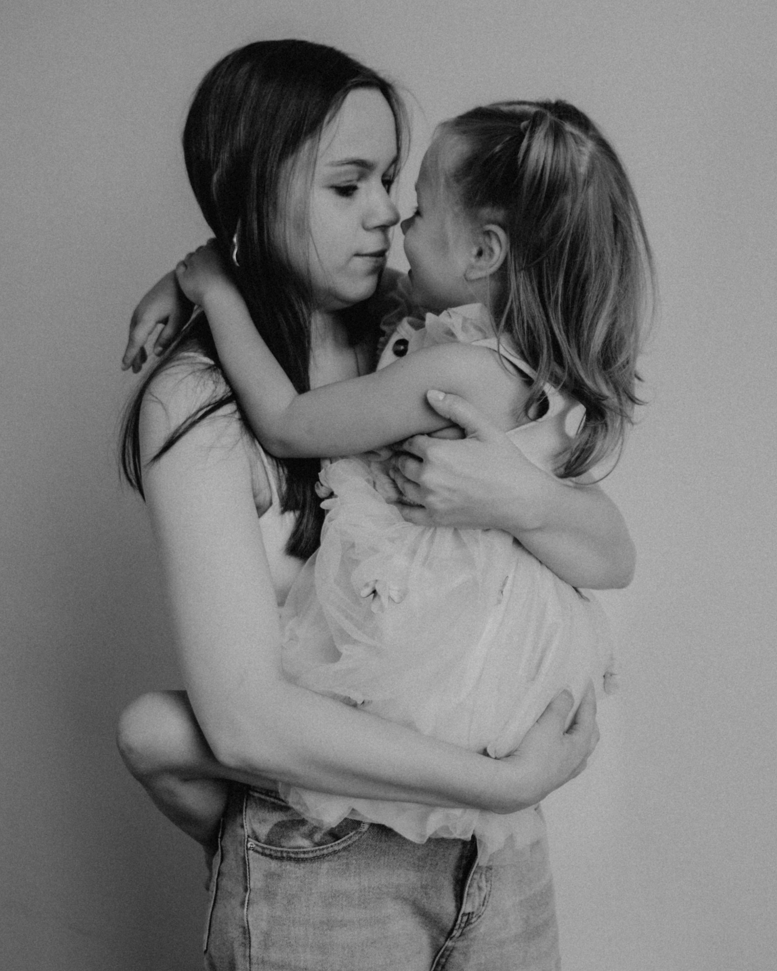 Мама с дочкой в студии. Семейный фотограф в Нижнем Новгороде Бацманова Дарья