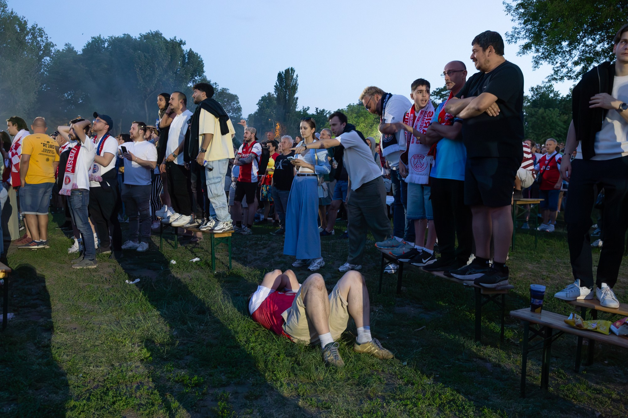 UEFA Champions League Final. Arsenal vs PSG. Budapest 2026. Arsenal Fan Zone. Photographer in Budapest  — Yura Knyazev