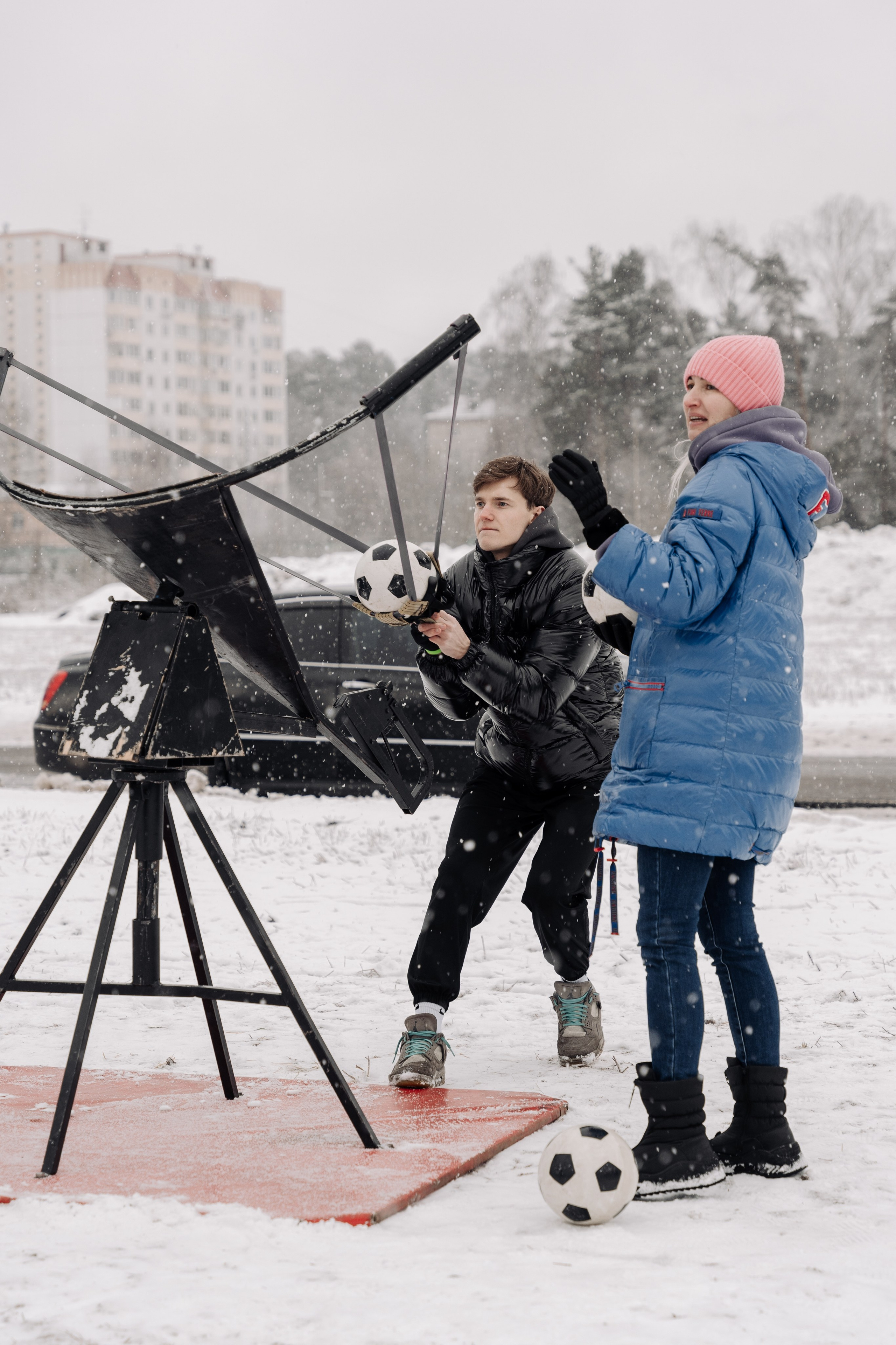 Зимние игры. Свадебные фотосессии в Москве. Фотограф Сергей Ржевский