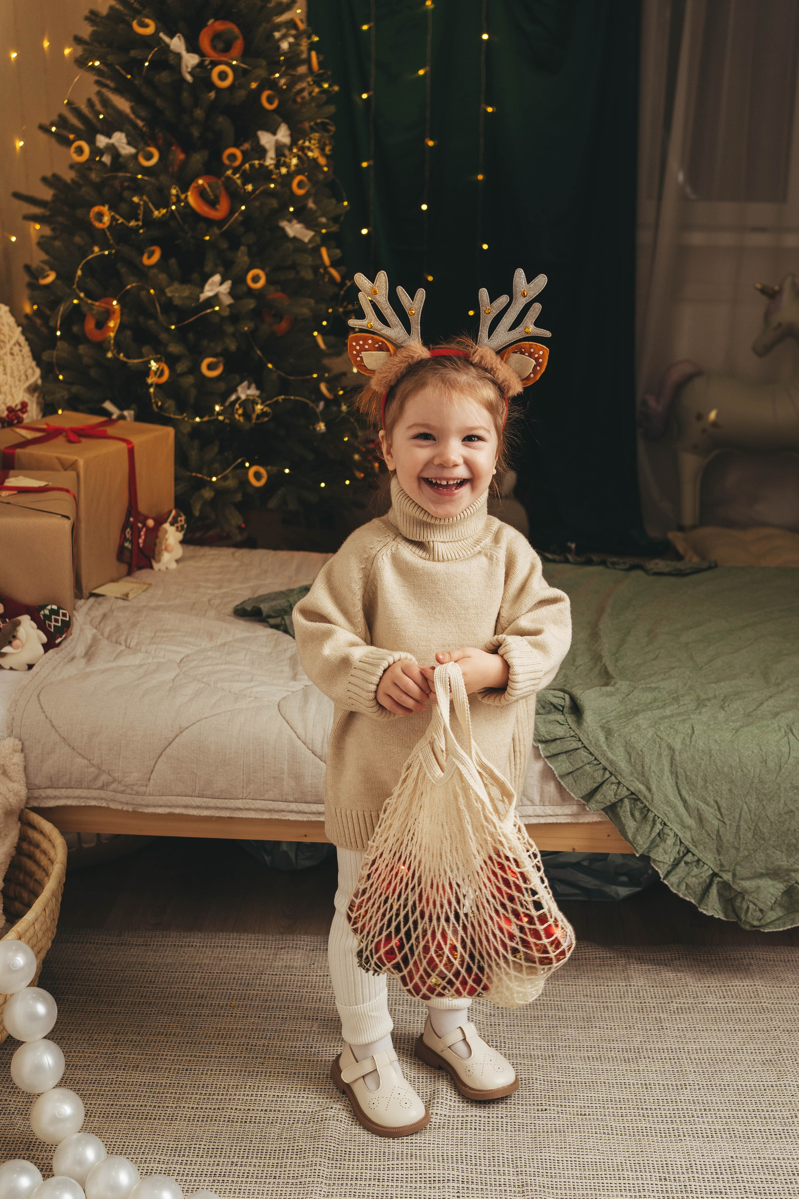 Новогодний фотопроект для малышей 2026. Семейный и детский фотограф новорожденных Ульяновск