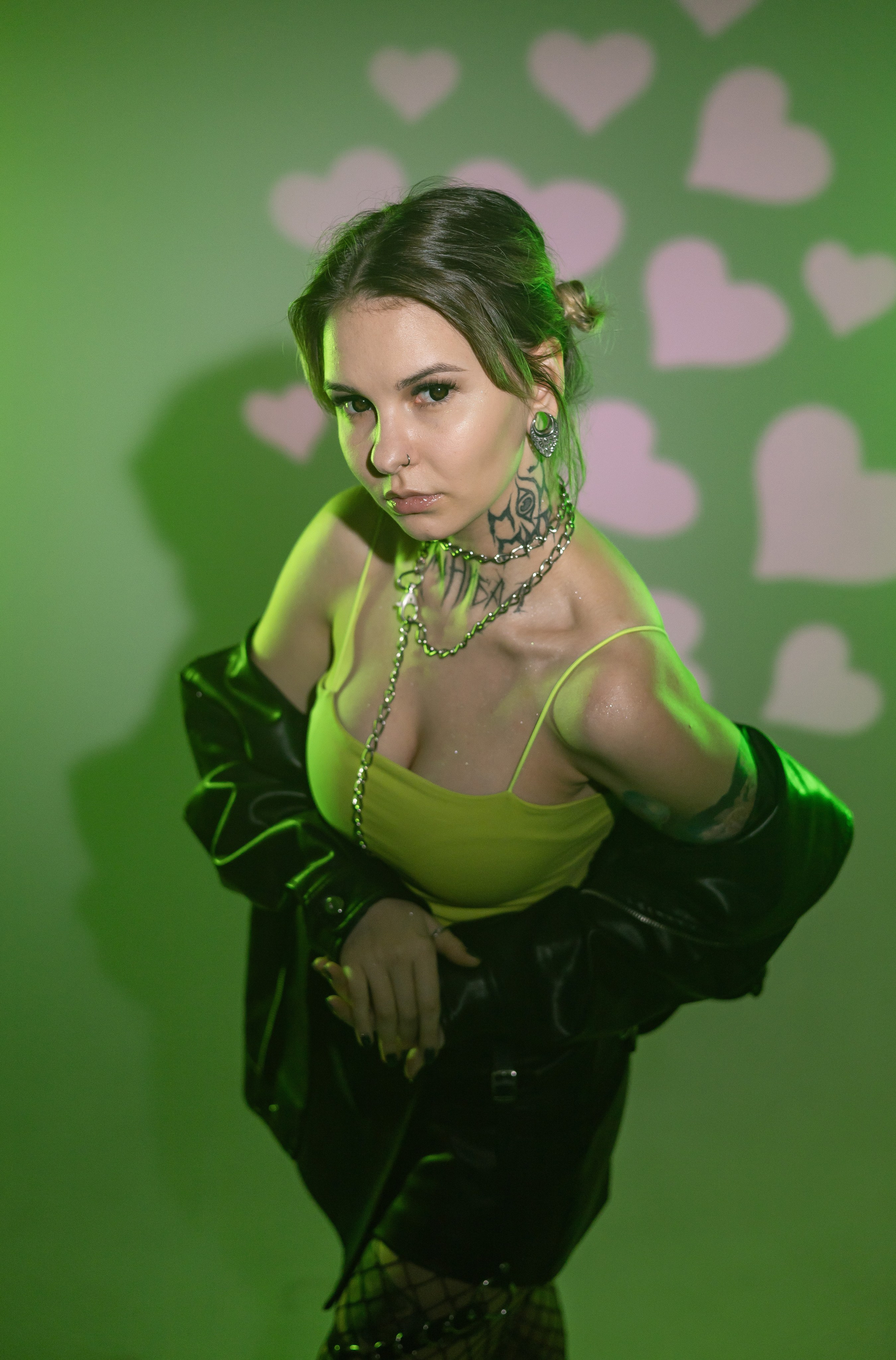 Дарья Каннибал. Съемка с цветными фильтрами в фотостудии. Портретный фотограф Панферова Регина г. Санкт-Петербург, г. Казань