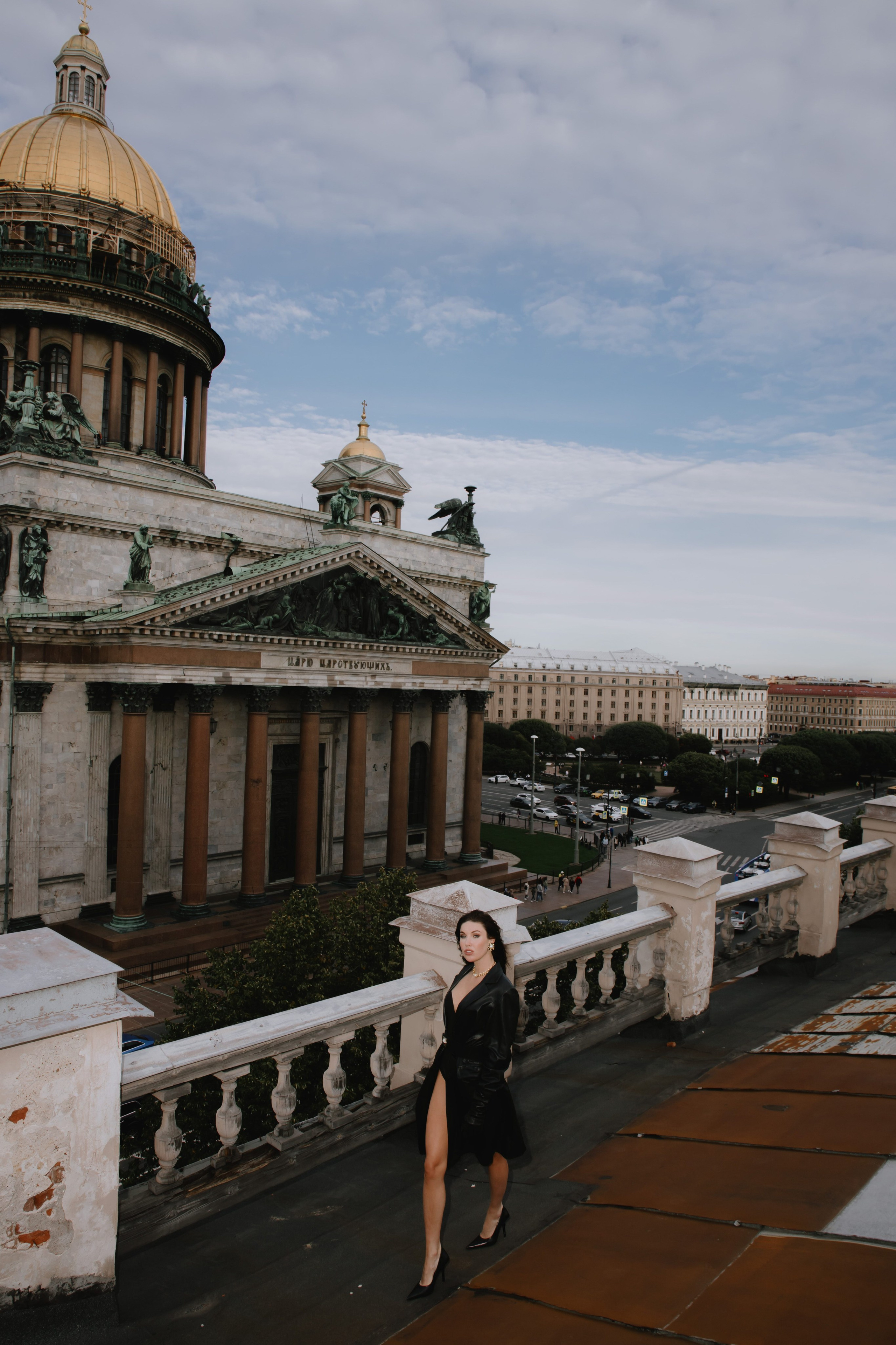 Вероника (съемка на крыше). Фотограф в Москве и Санкт-Петербурге Дарина