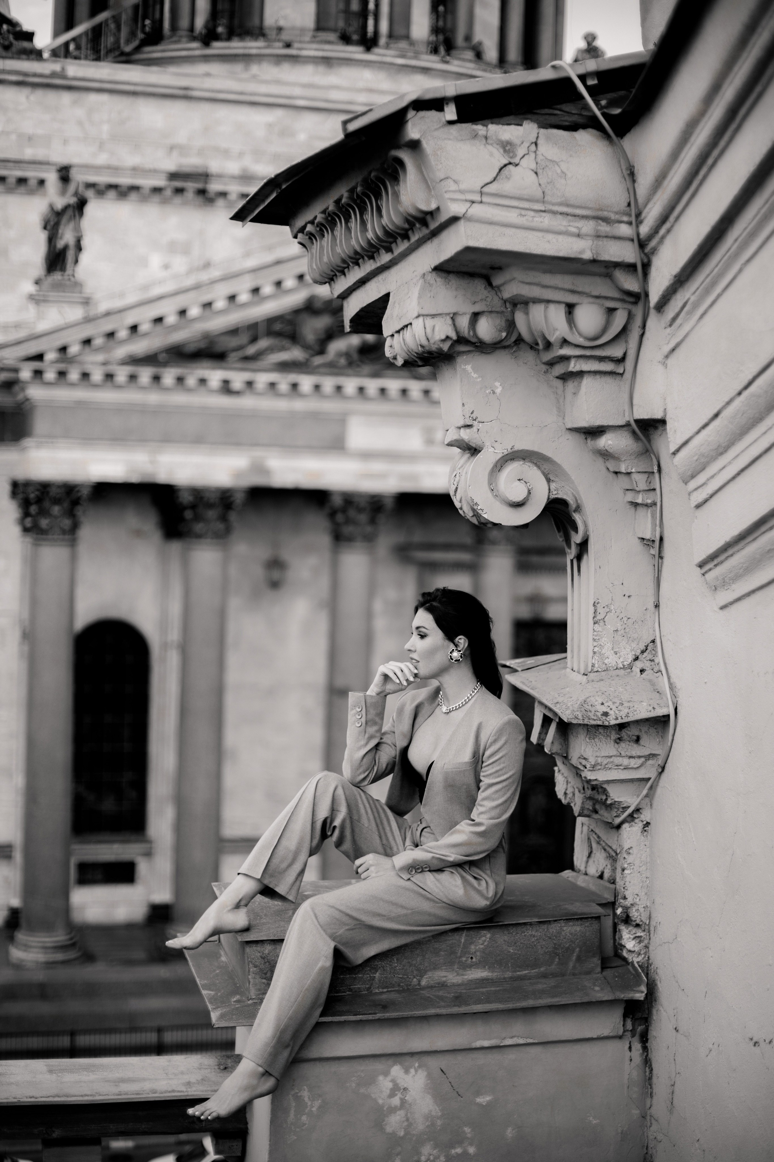 Вероника (съемка на крыше). Фотограф в Москве и Санкт-Петербурге Дарина