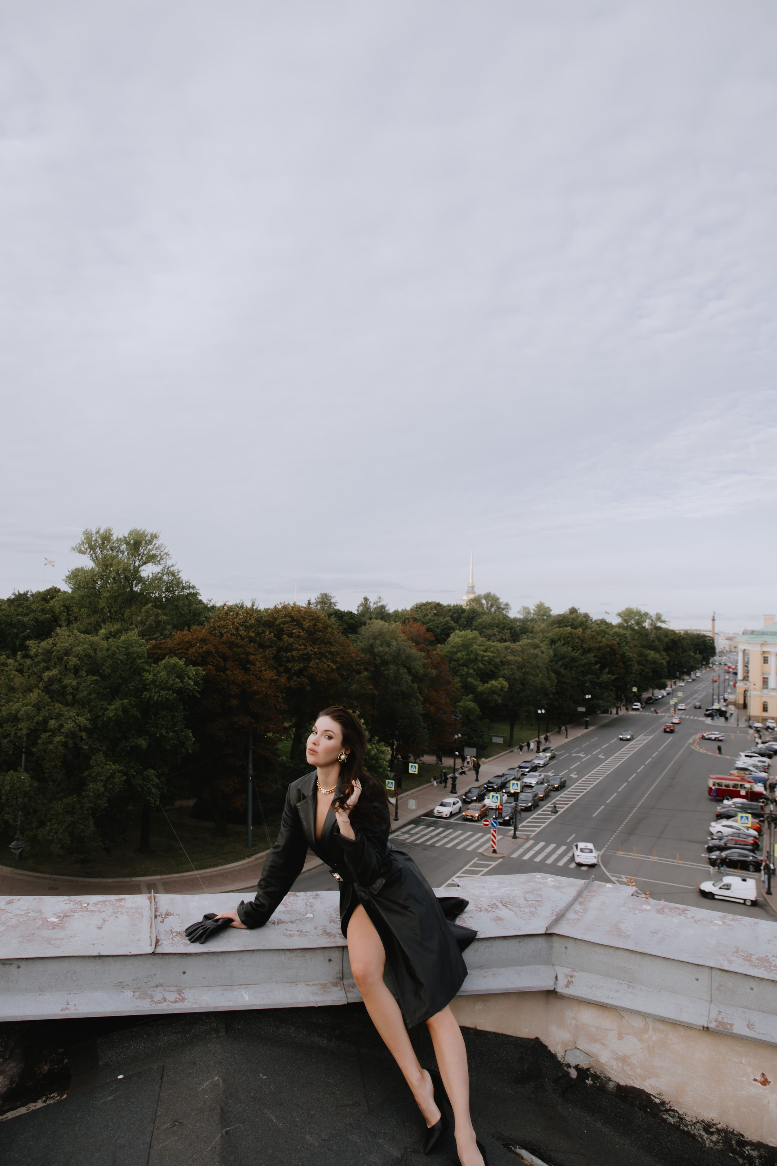 Вероника (съемка на крыше). Фотограф в Москве и Санкт-Петербурге Дарина