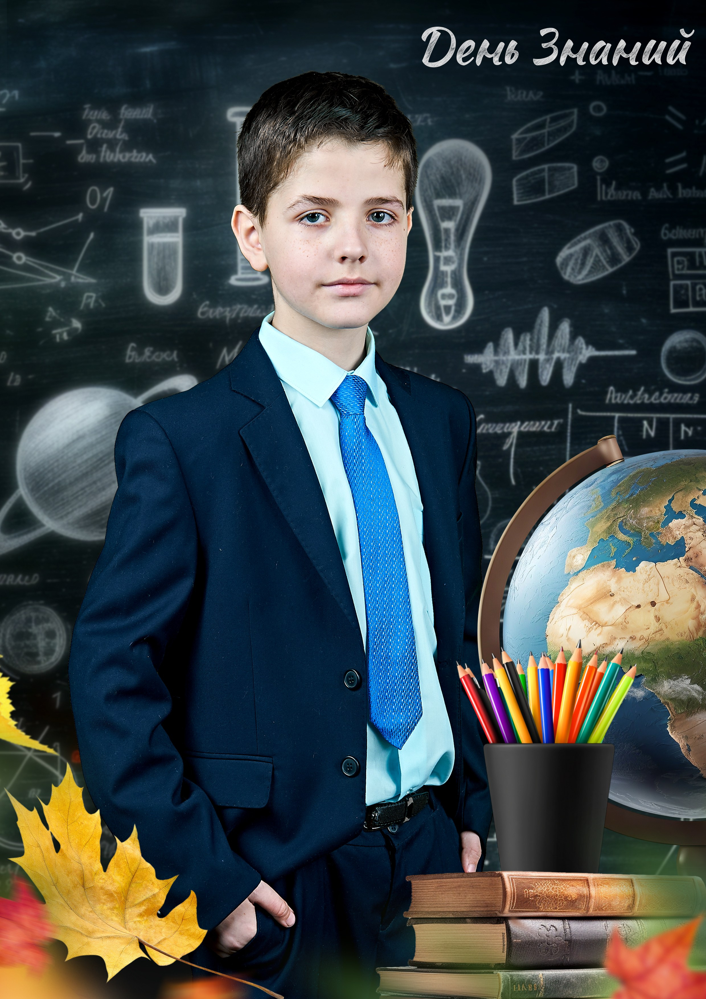 Школьная фотография, портрет ученика и групповая фотография класса