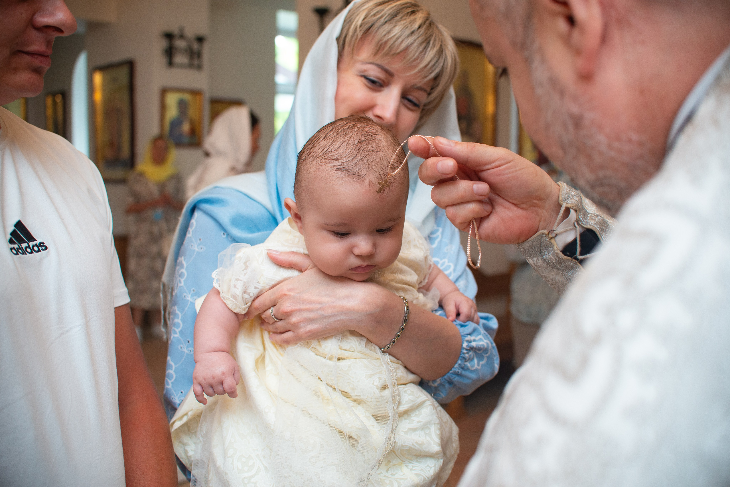 Крещение Машеньки в хр.Преображения Господня. Семейный фотограф на выписку из роддома и крещение Минск Настя Гришук