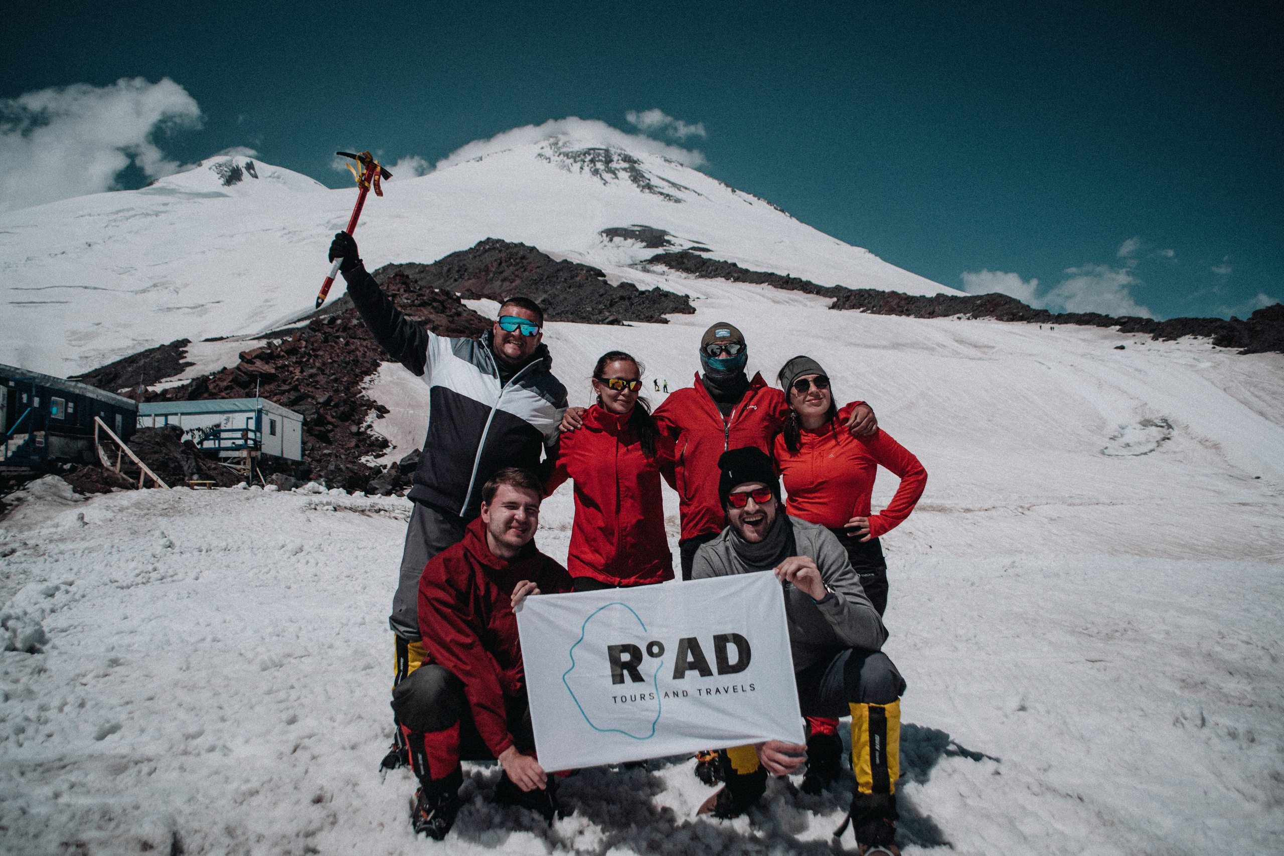 Группа на Эльбрусе. Фотограф Настя | Экспедиции и лайфстайл