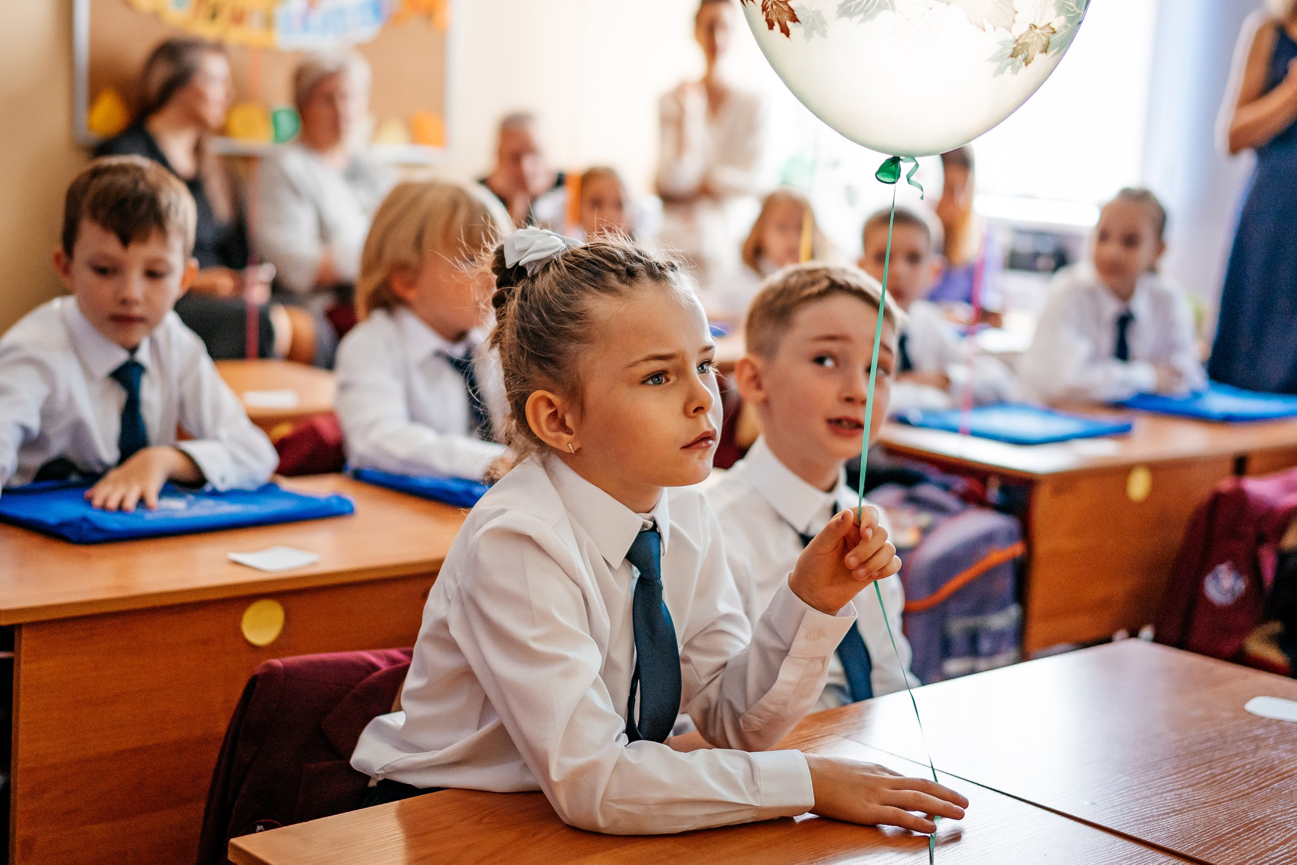 Фотосессия первоклашек в московской школе. Семейный фотограф в Москве Ирина Жур