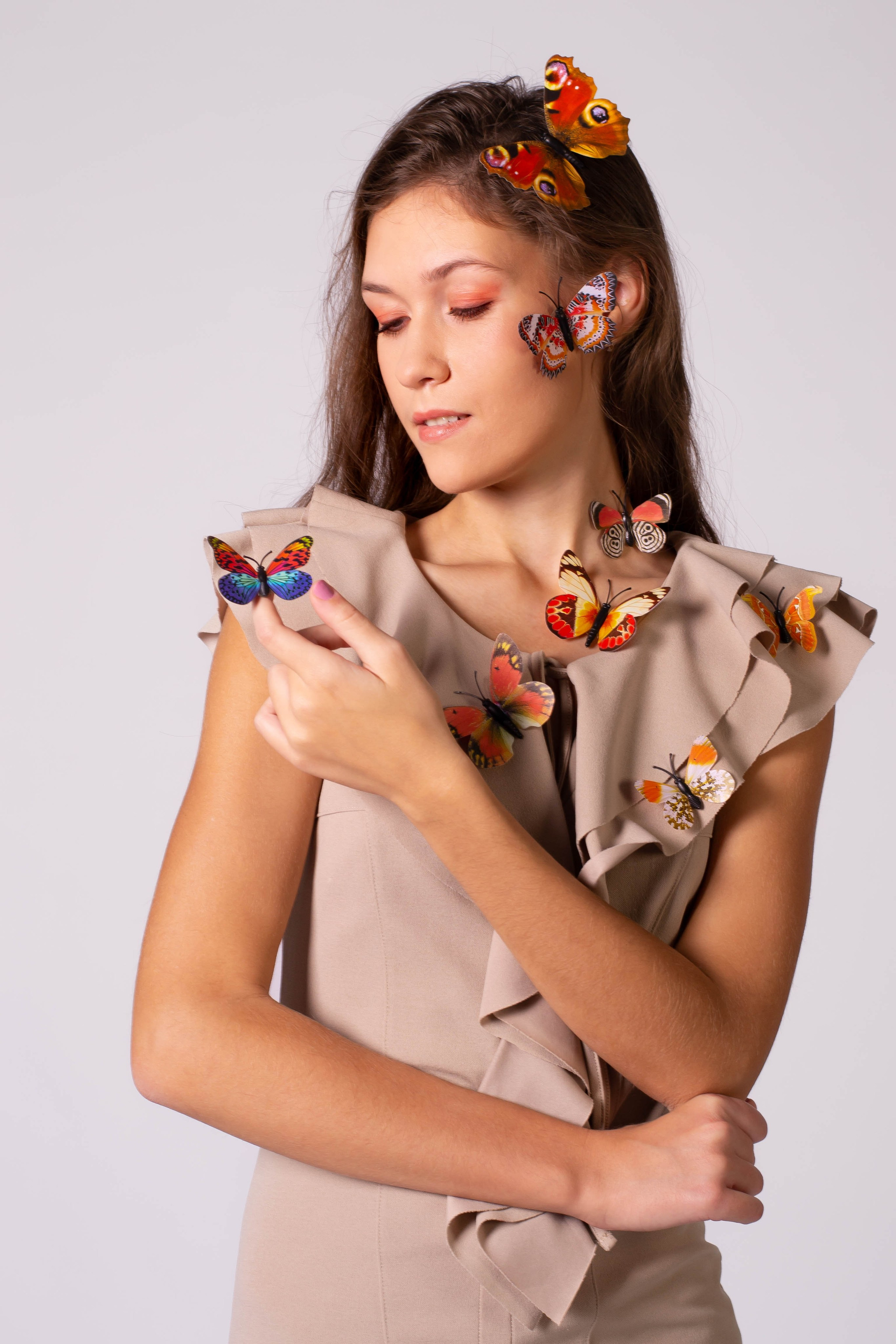 Анна. Бабочки. Студийная съемка. Екатерина Бикбаева фотограф, видеограф, медиа-продюсер