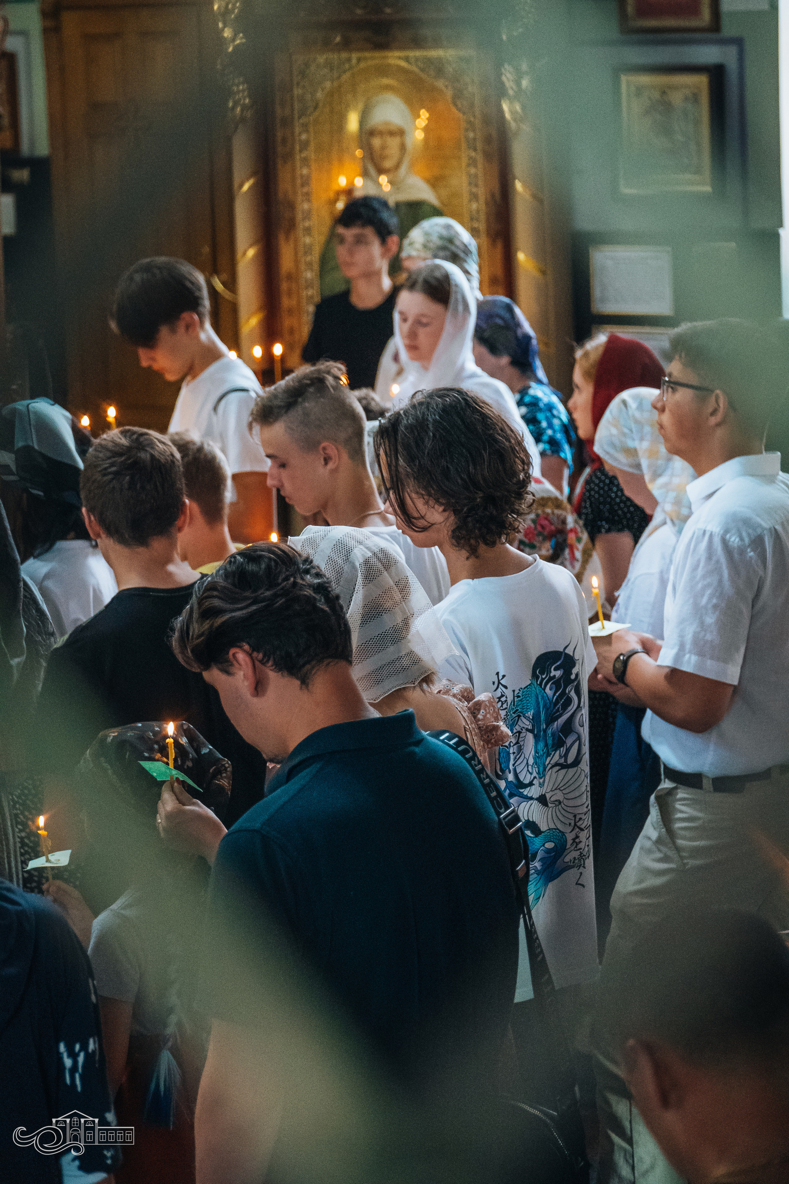 Молебен с учащимися и молодежью. Новотитаровский Дом культуры