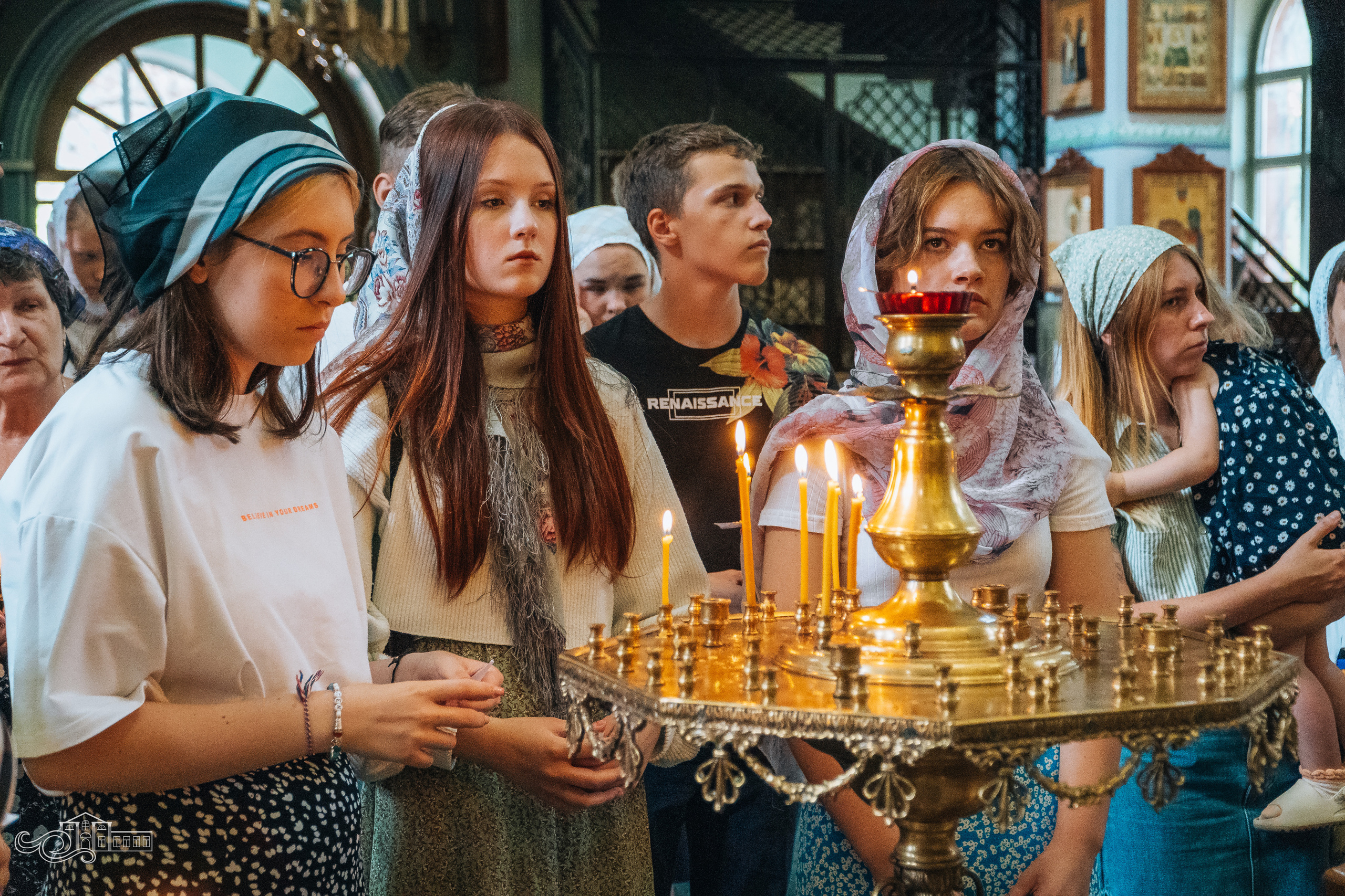 Молебен с учащимися и молодежью. Новотитаровский Дом культуры