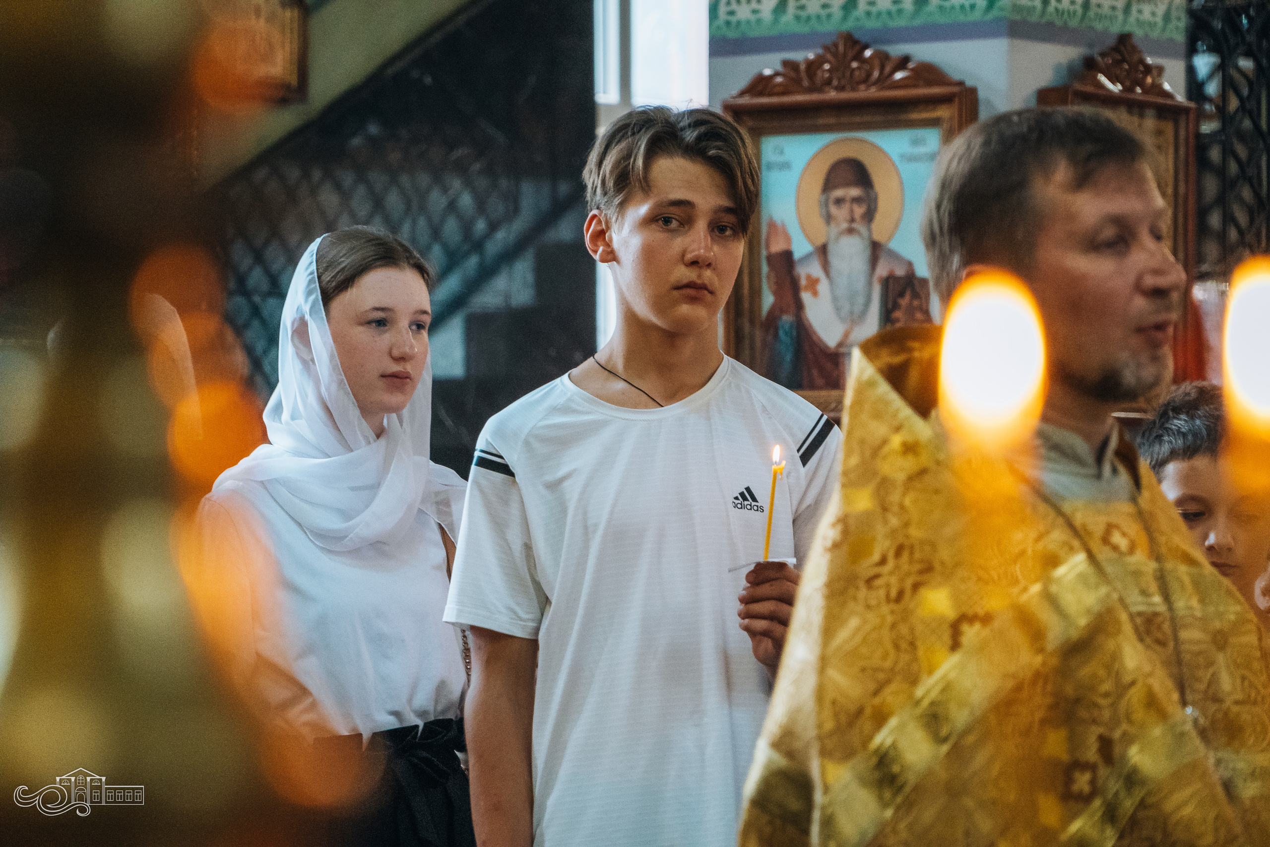 Молебен с учащимися и молодежью. Новотитаровский Дом культуры