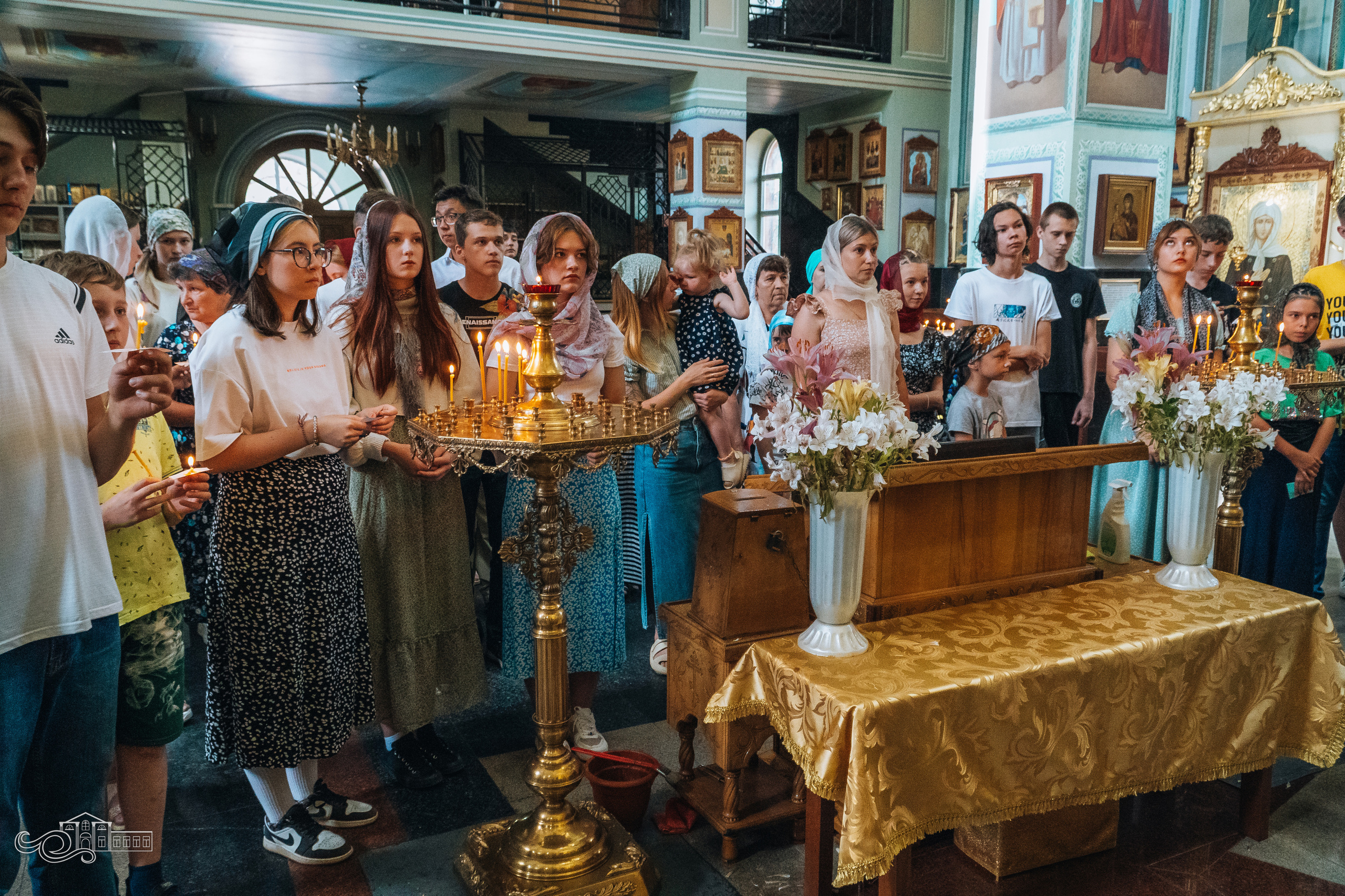 Молебен с учащимися и молодежью. Новотитаровский Дом культуры